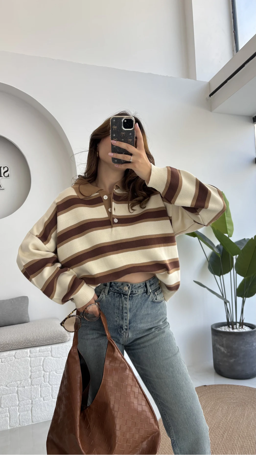 Mavi Yüksek Bel Wide Leg Jean Pantolon - Kod: 992