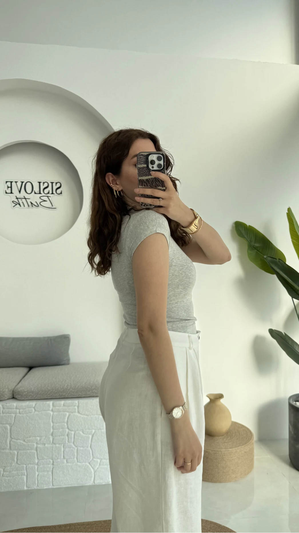 Maxi Kısa Kollu Oys Gri T-Shirt