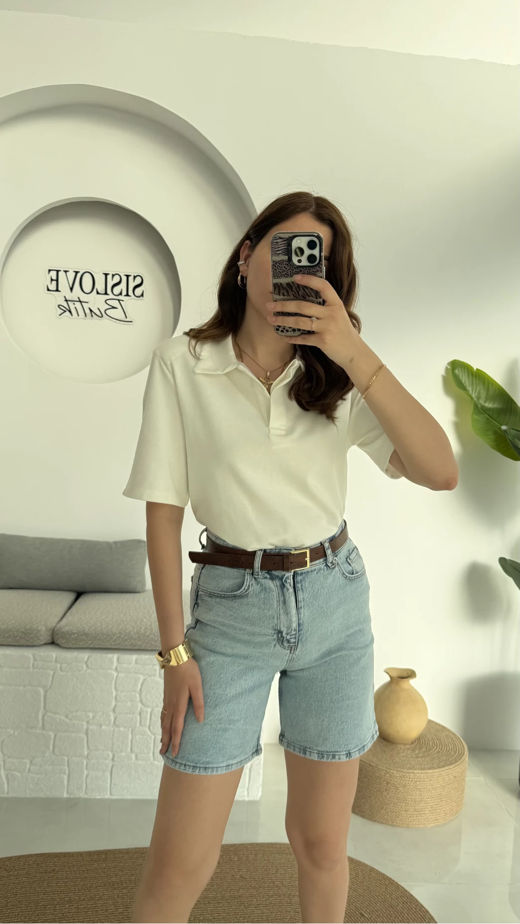 Maxi Şehir Boy Kot Şort Açık Mavi