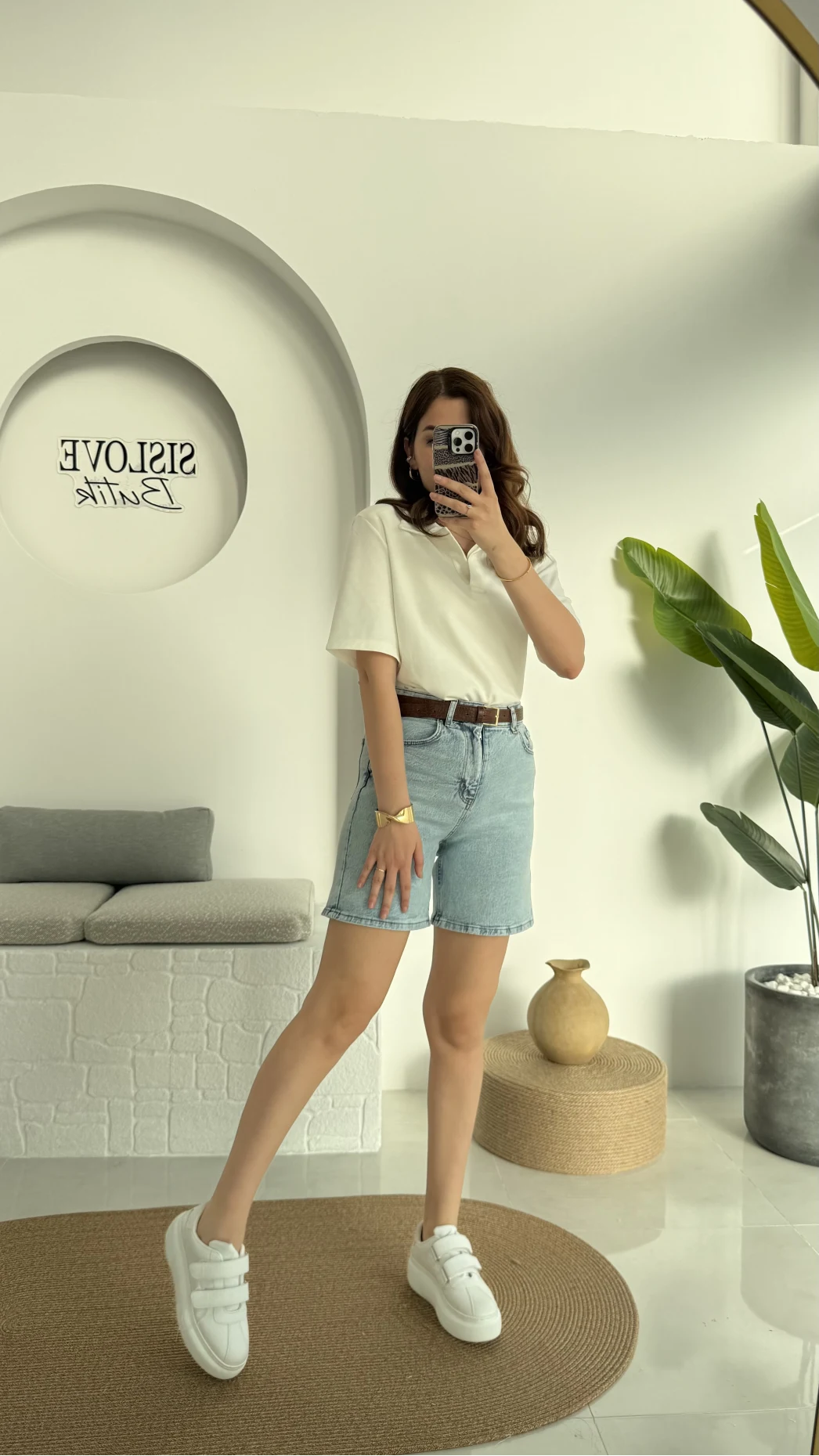 Maxi Şehir Boy Kot Şort Açık Mavi