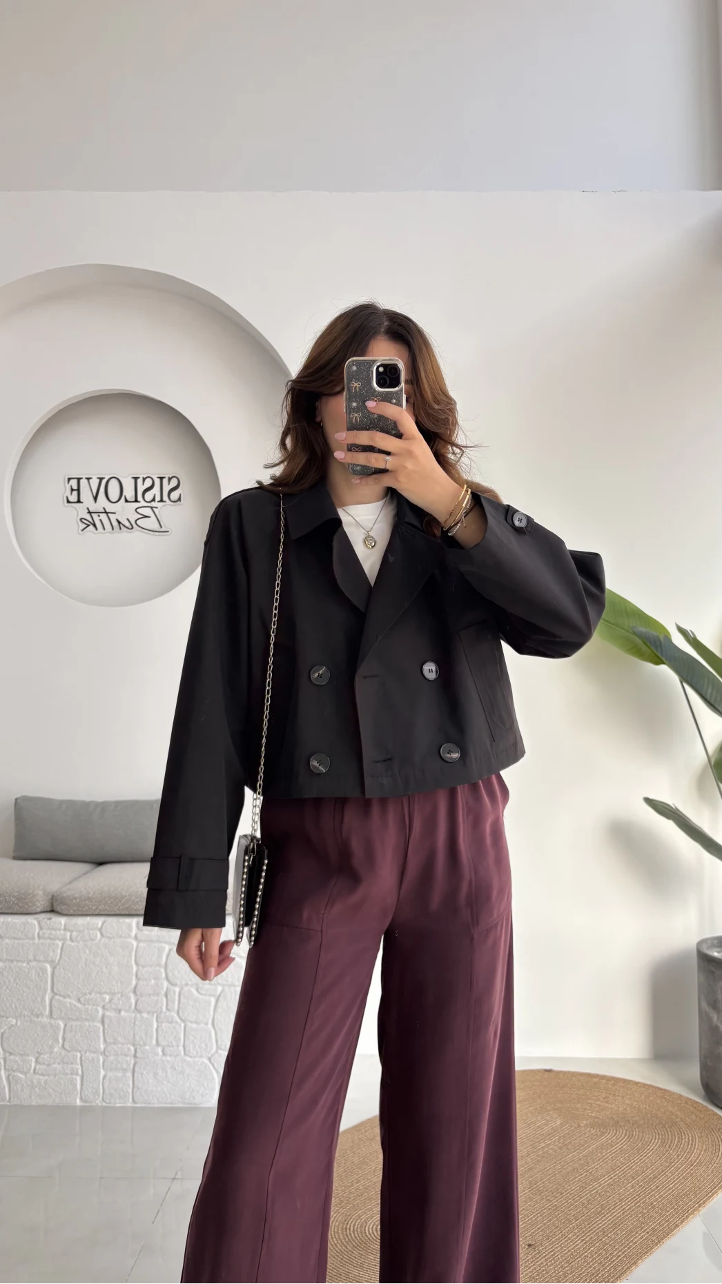 Maya Yarım Kruvaze Trençkot - Siyah - Kod: 7529