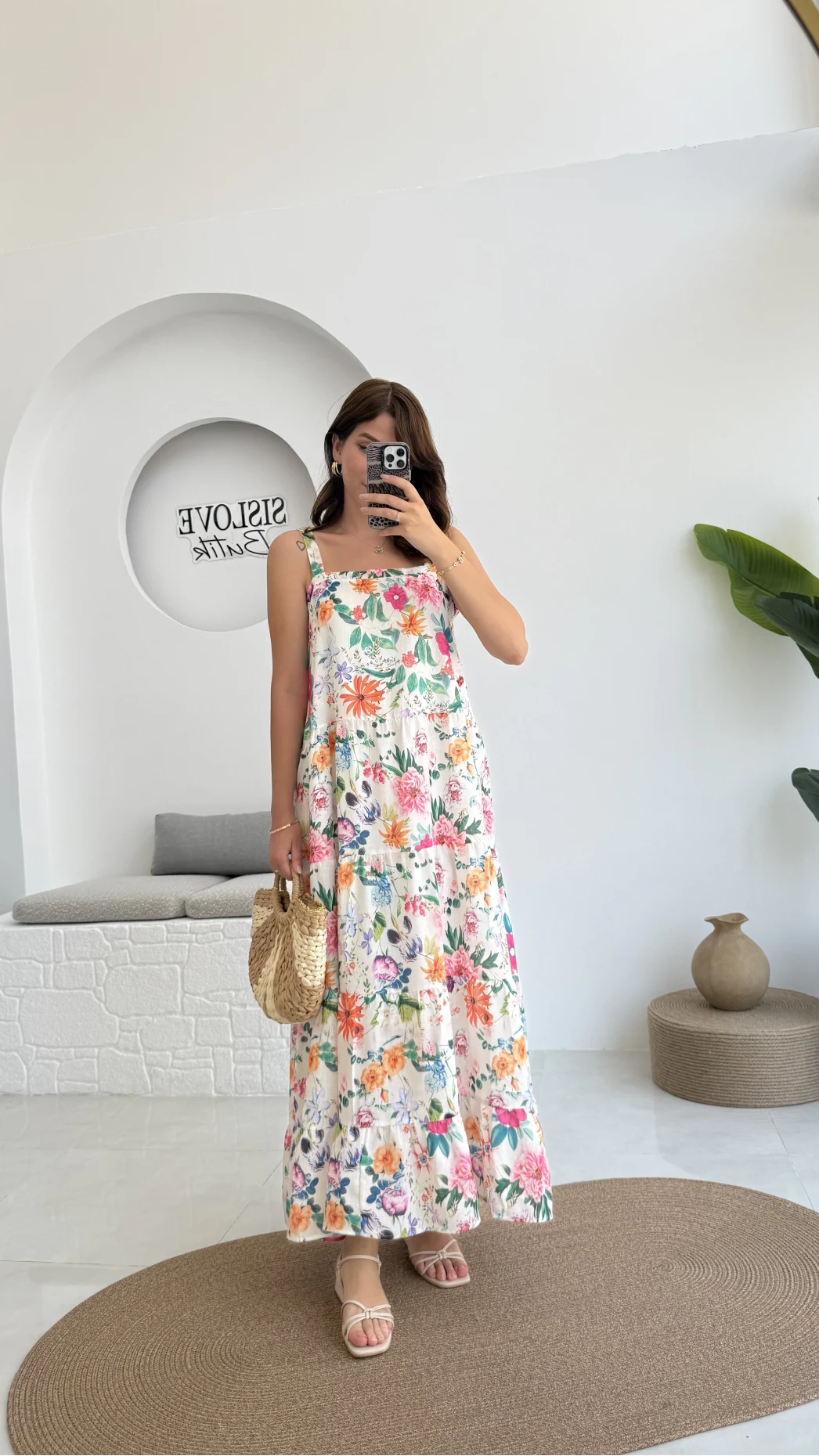 Melodi Alacalı Elbise - 3048