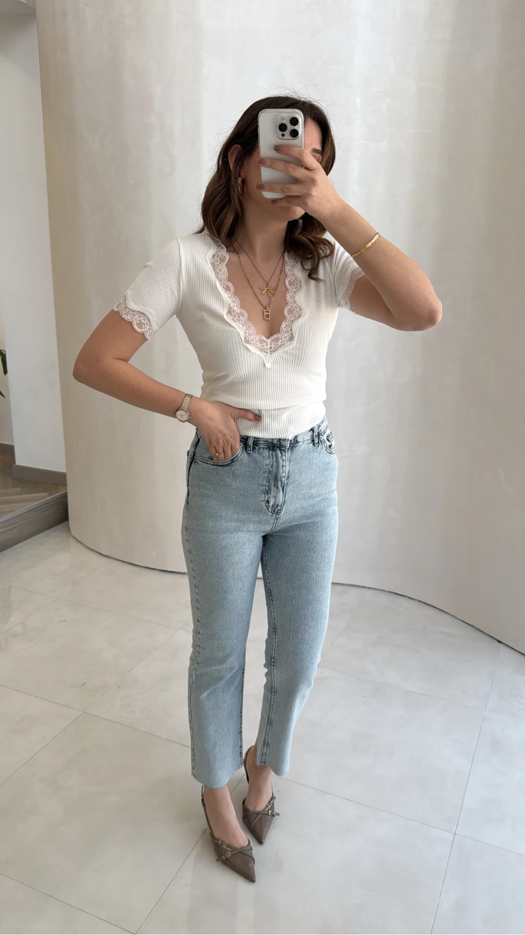 Meyla Buz Mavisi Slim Fit Jean Pantolon