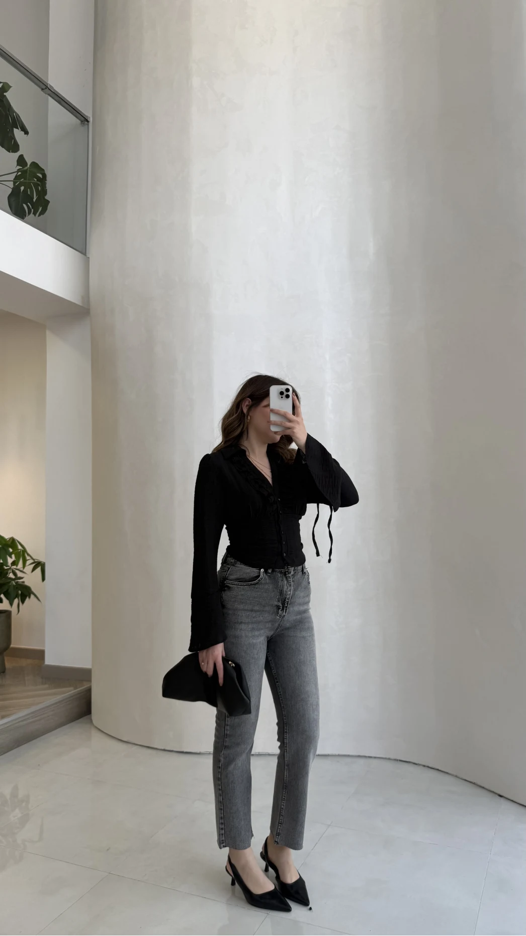 Meyla Duman Rengi Slim Fit Jean Pantolon