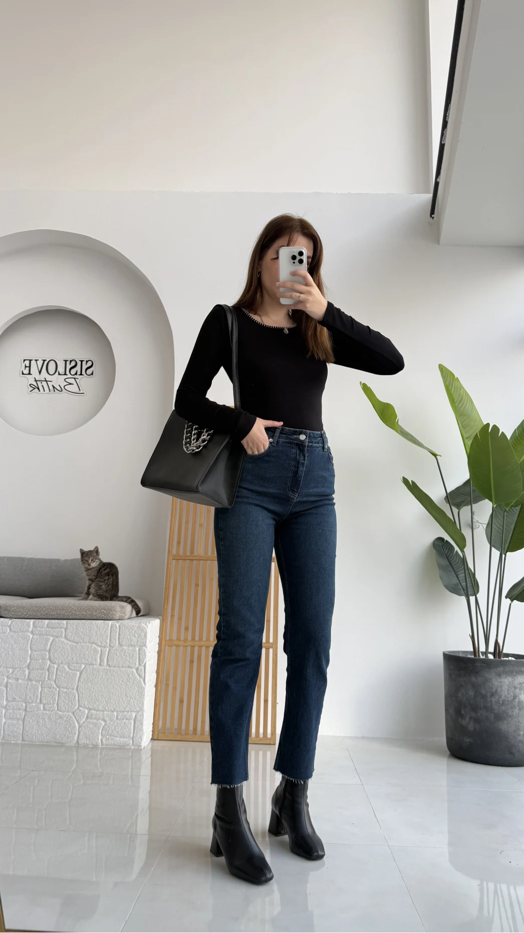 Meyla Mavi Rengi Slim Fit Jean Pantolon (NO:7)