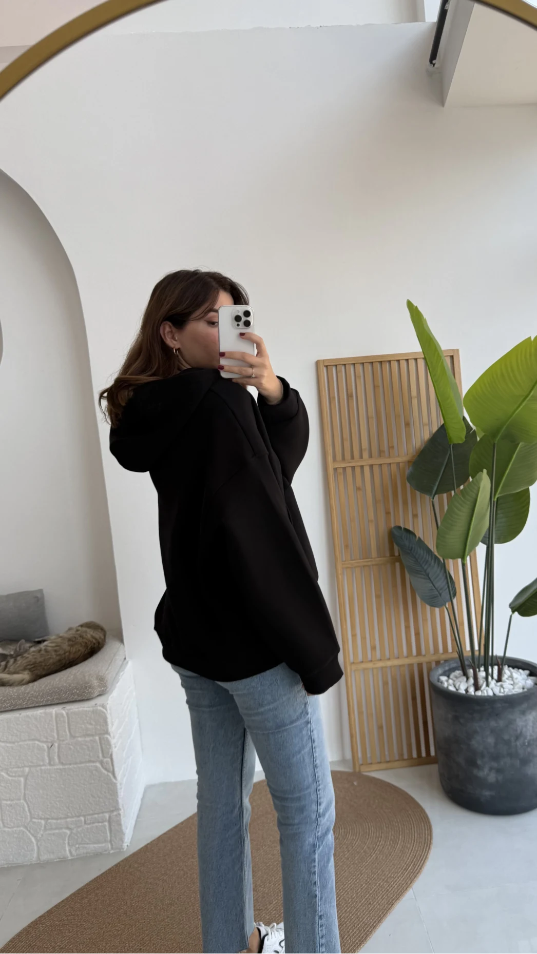 Michelle Kapüşonlu Sweatshirt - Siyah