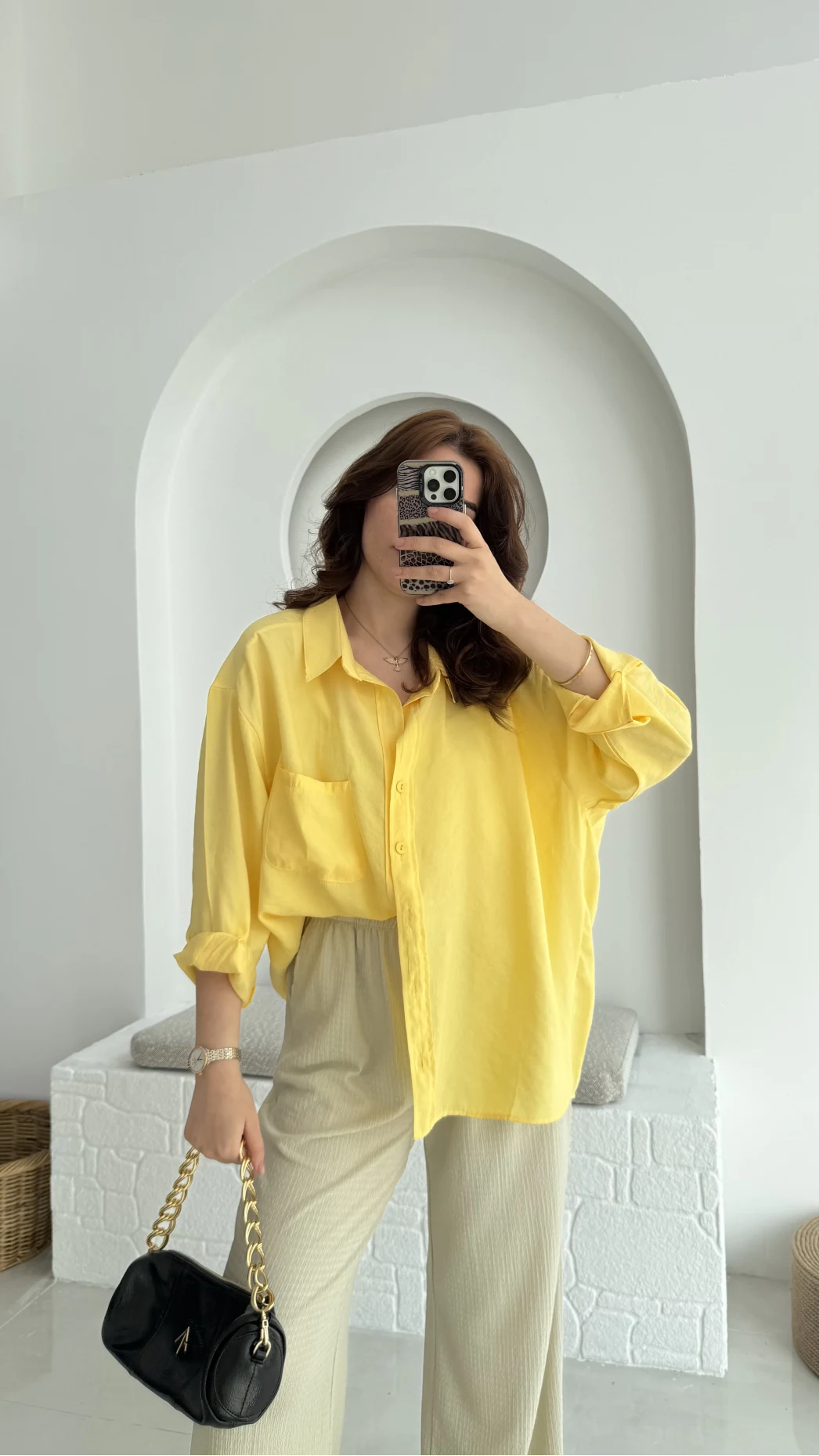 Modal Sarı Gömlek