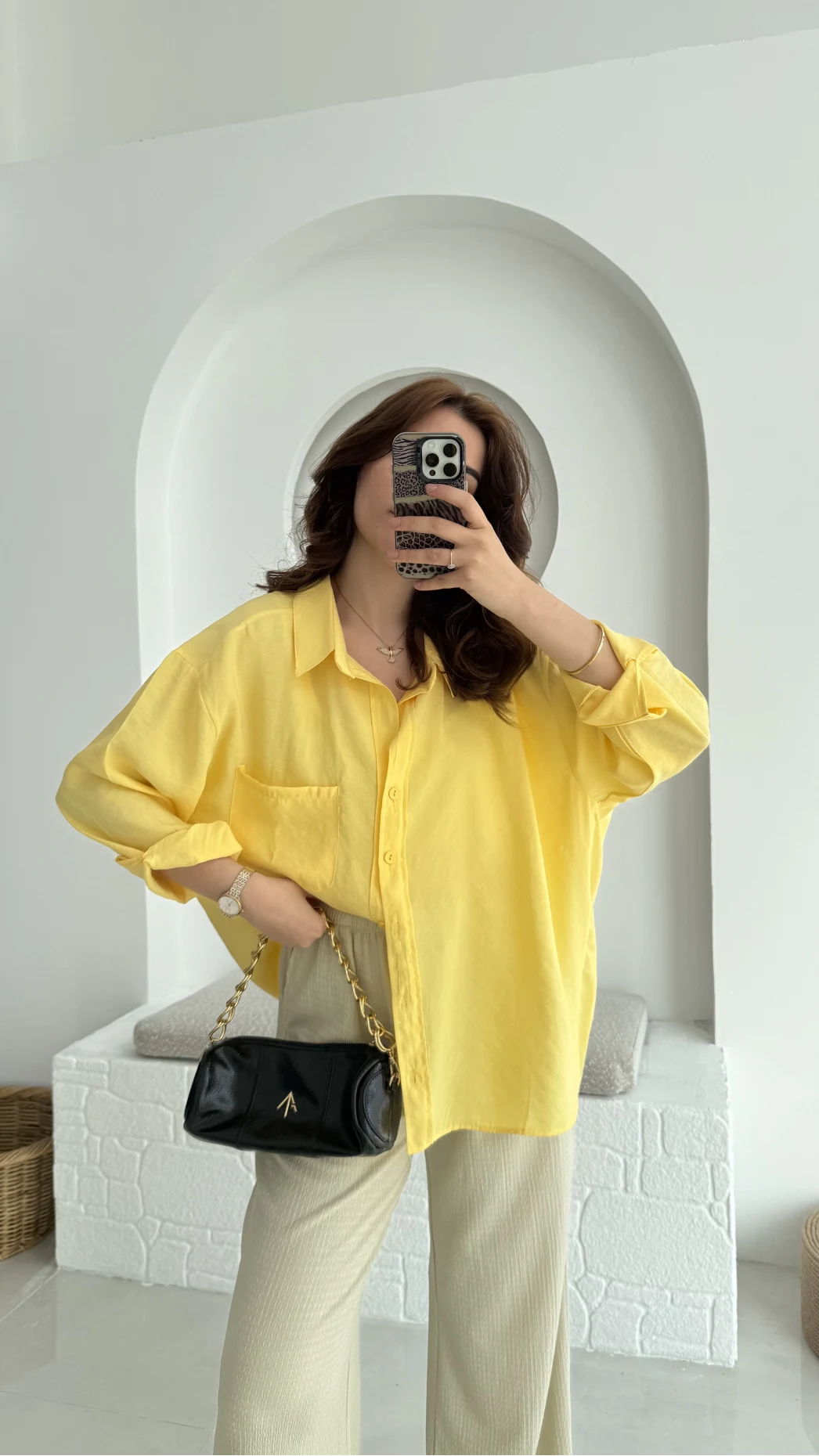 Modal Sarı Gömlek