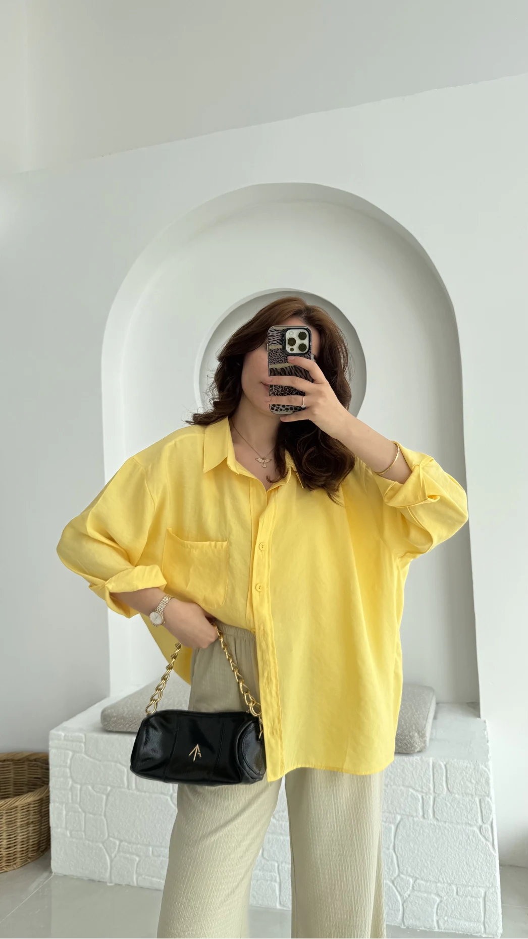 Modal Sarı Gömlek