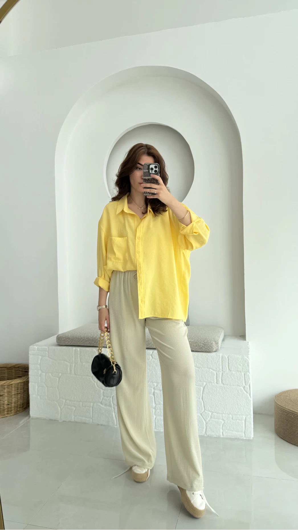 Modal Sarı Gömlek