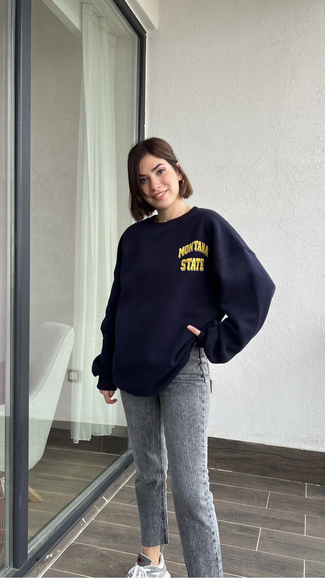 Montana 3 İplik Şardonlu Lacivert Sweat