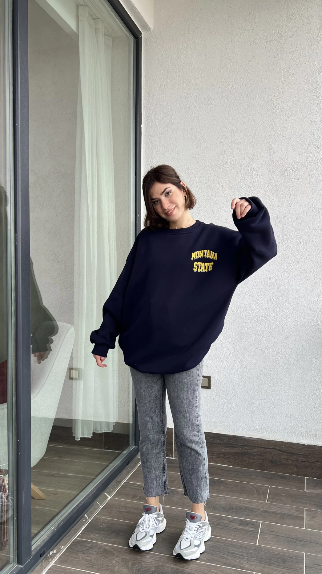 Montana 3 İplik Şardonlu Lacivert Sweat