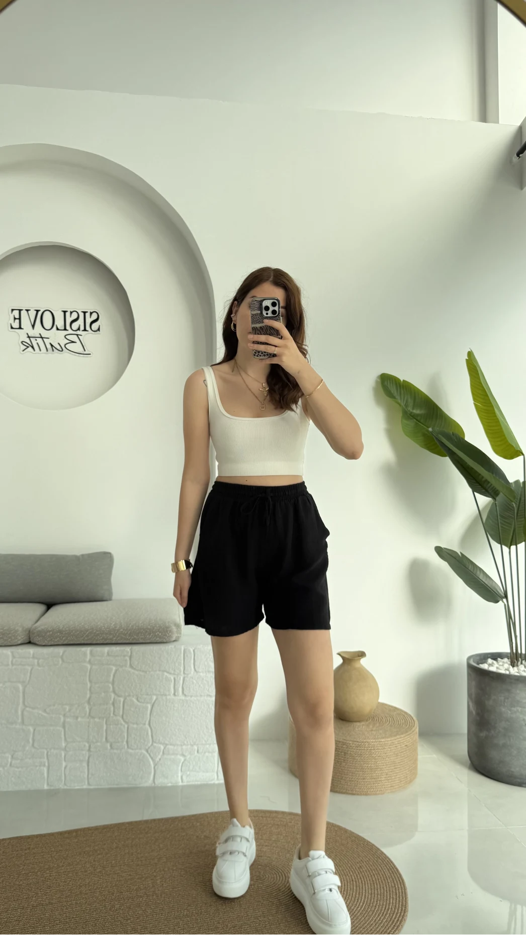 Müslin Kumaş Şort Siyah 0463