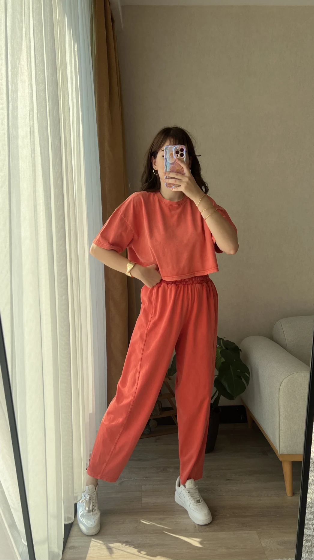 Nar Çiçeği T-Shirt Eşofman Takım