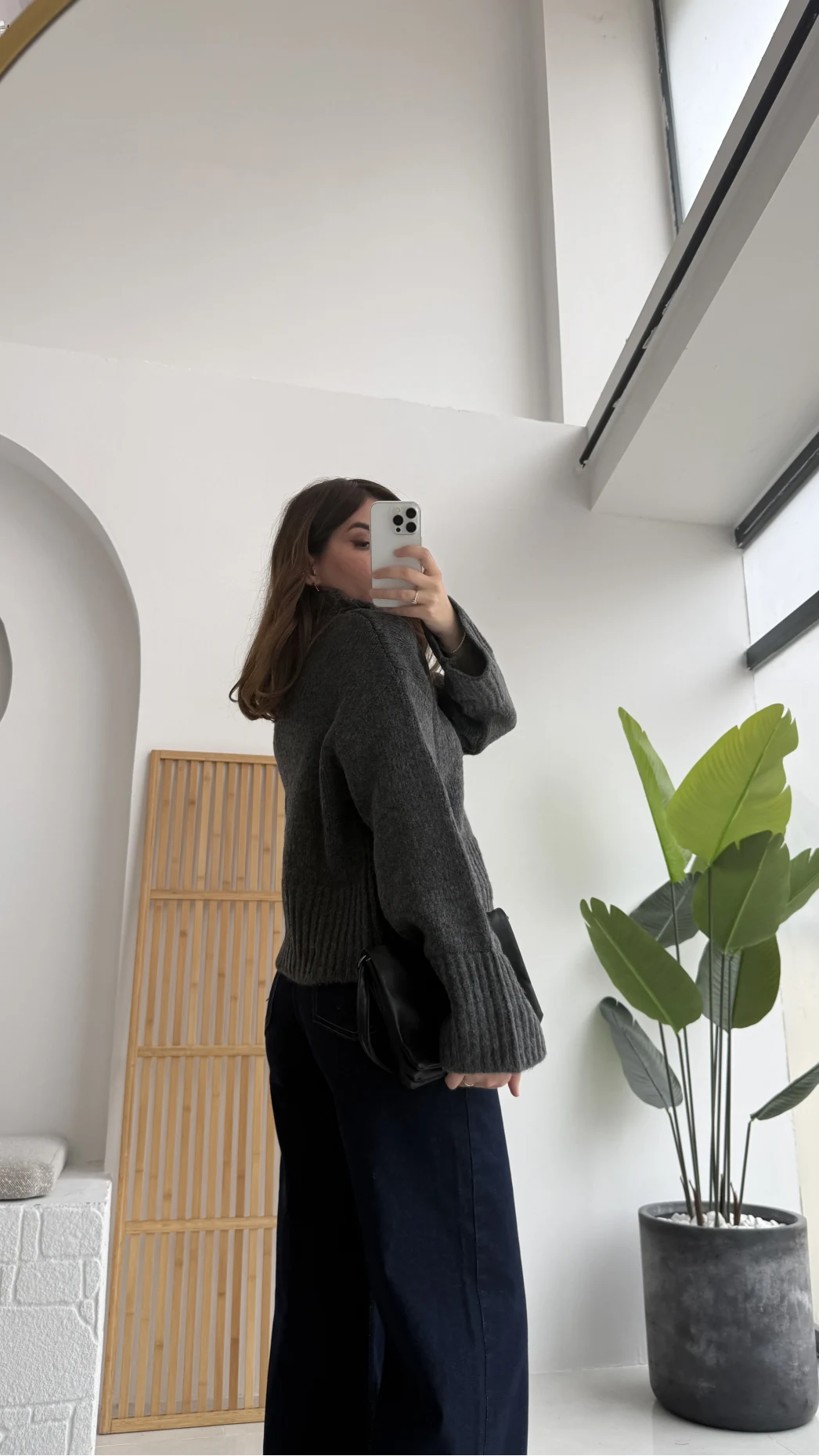 Natalie Boğazlı Kalın Kazak - Antrasit - Kod: 9071