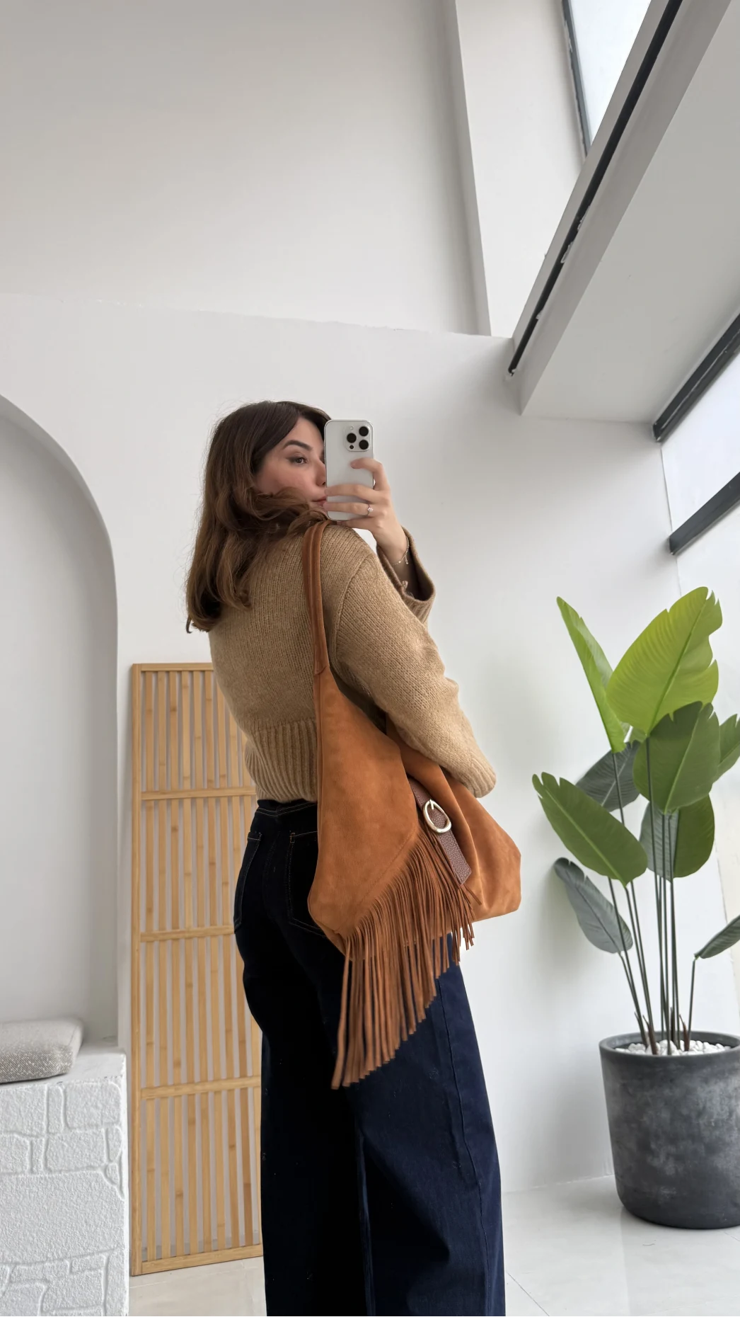 Natalie Boğazlı Kalın Kazak - Camel - Kod: 9071