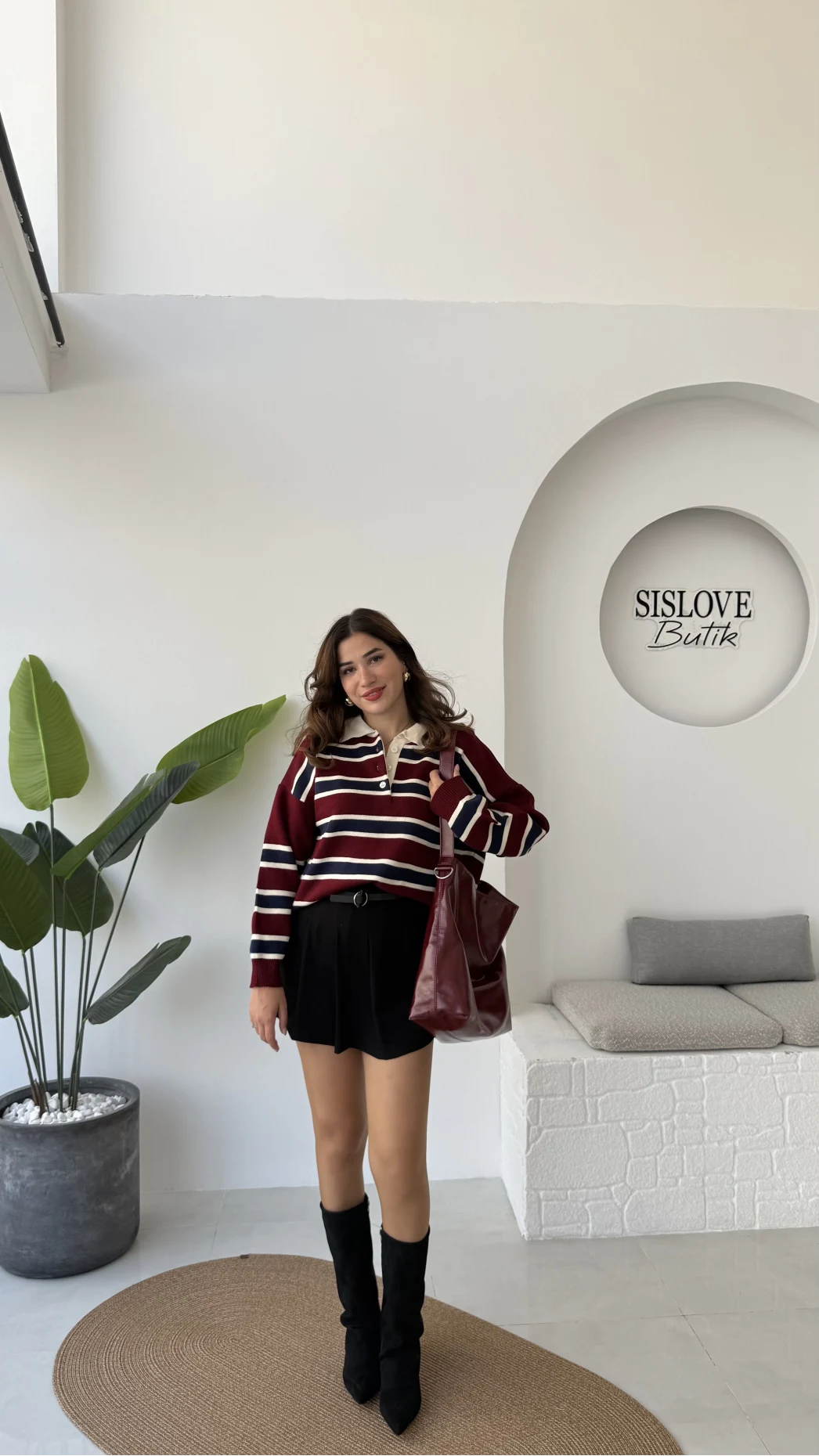 Nathalie Kemerli Şort Etek - Siyah - Kod: 5023