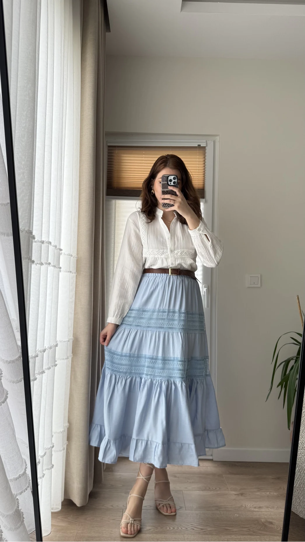 Ness Güpürlü Etek Bebe Mavisi