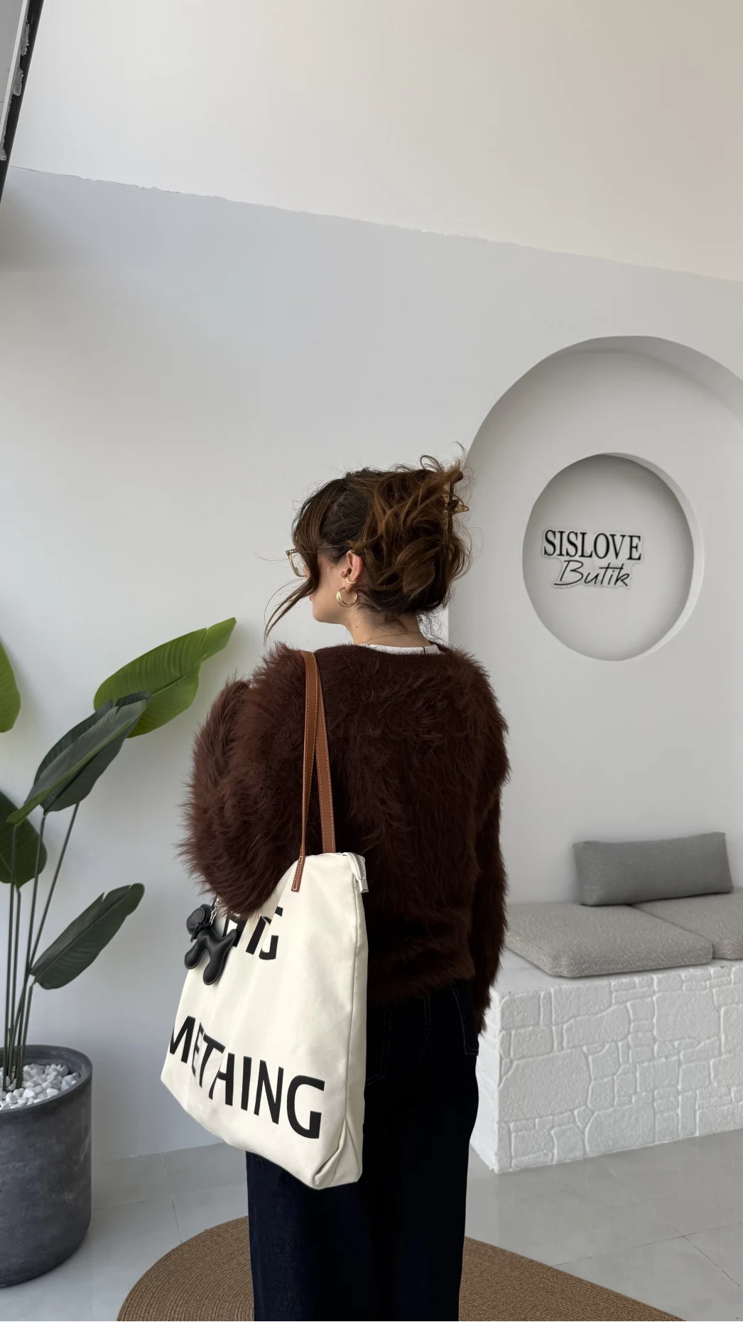 Nicole Sakallı Hırka - Kahve - Kod: 04596