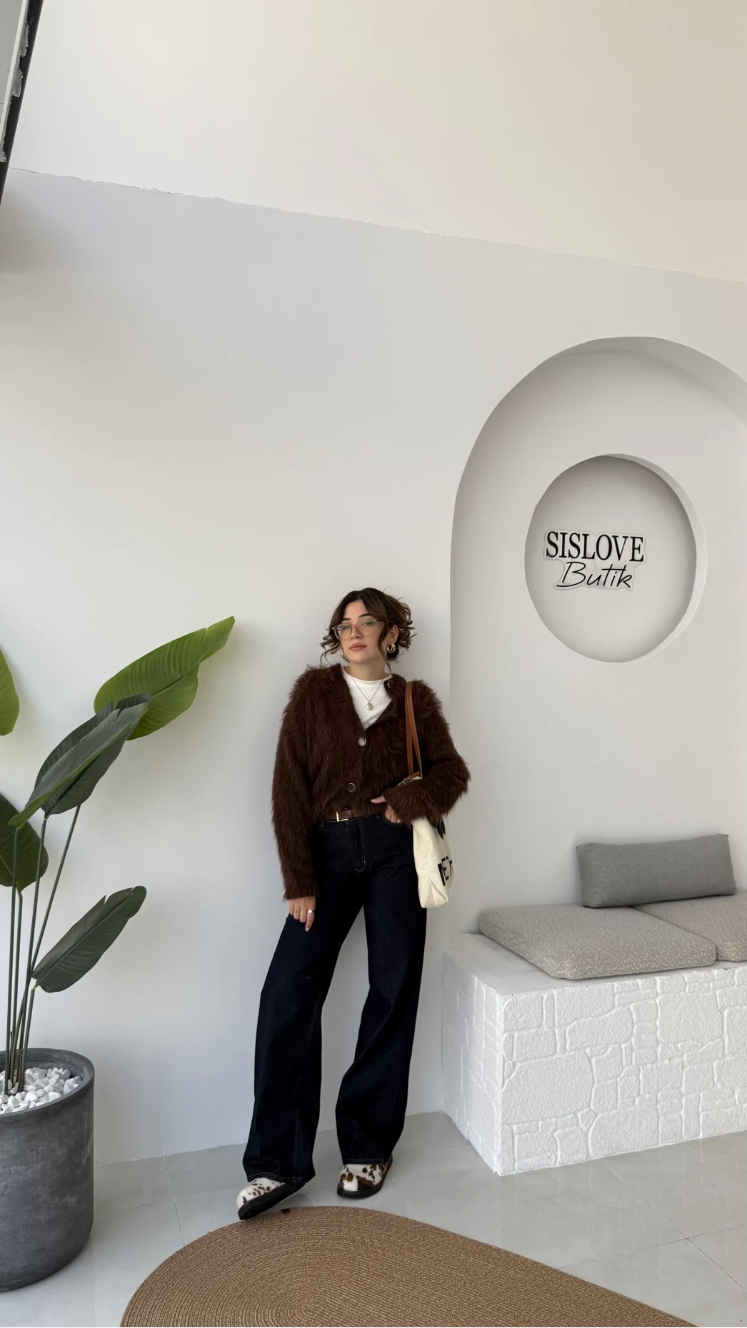 Nicole Sakallı Hırka - Kahve - Kod: 04596