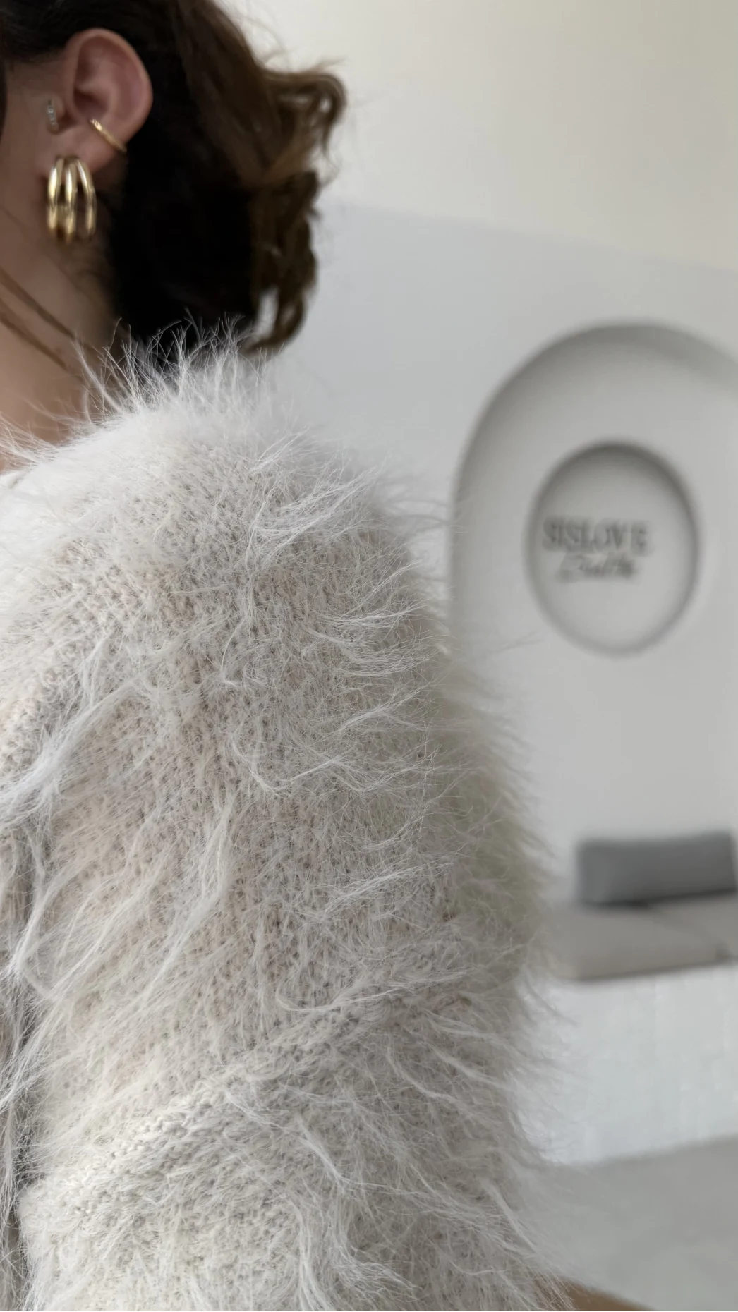 Nicole Sakallı Hırka - Taş - Kod: 04596