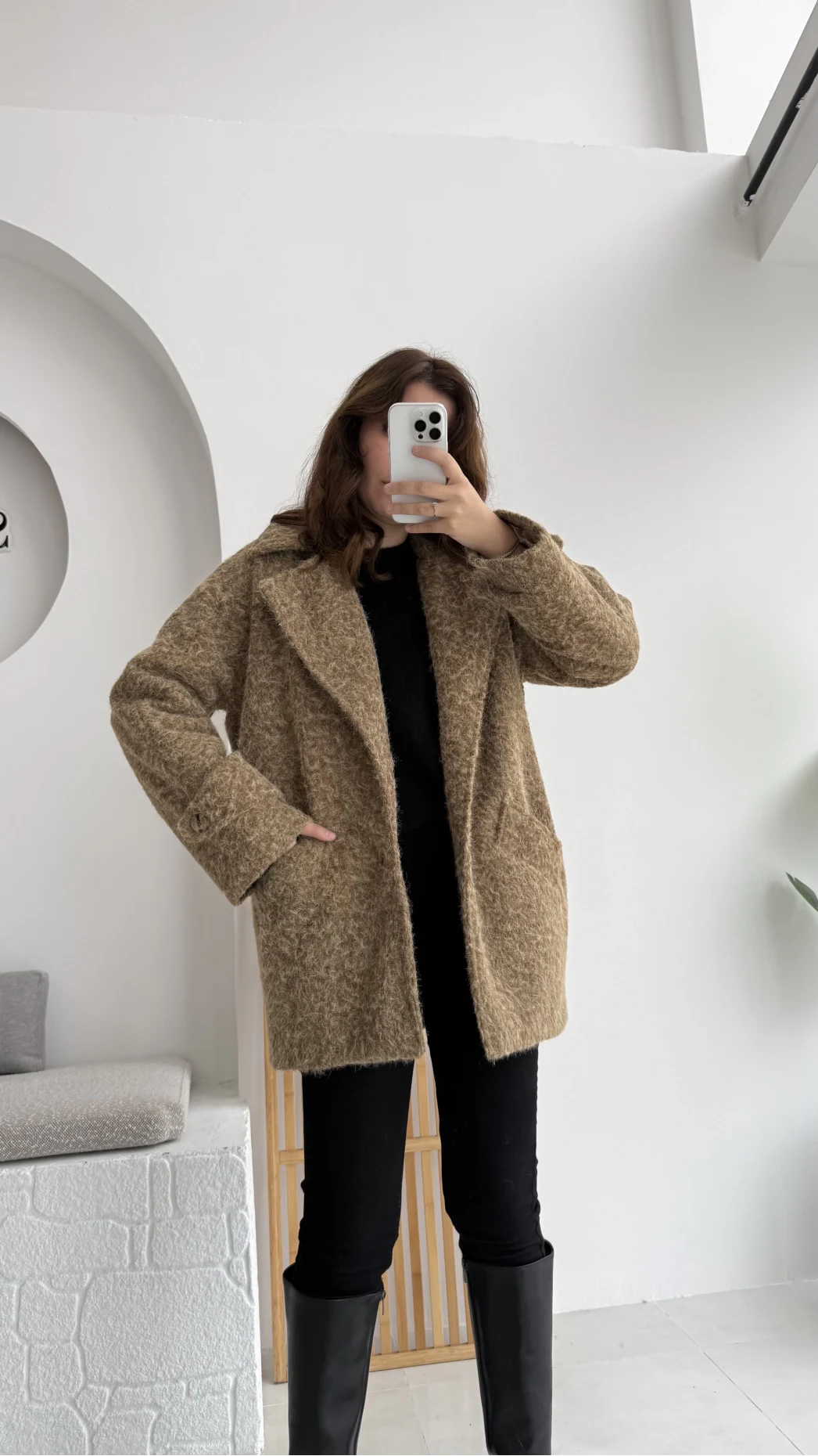 NO: 2 Sakallı Ceket - Camel - KOD: 7033