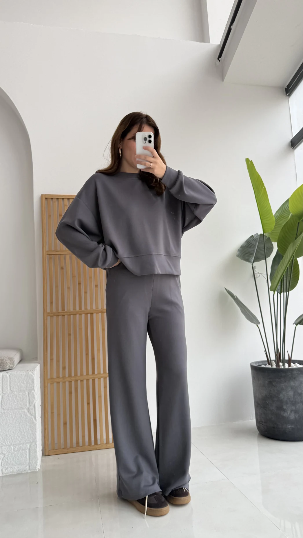 Nora Oys Sweet Pantolon Takım - Antrasit