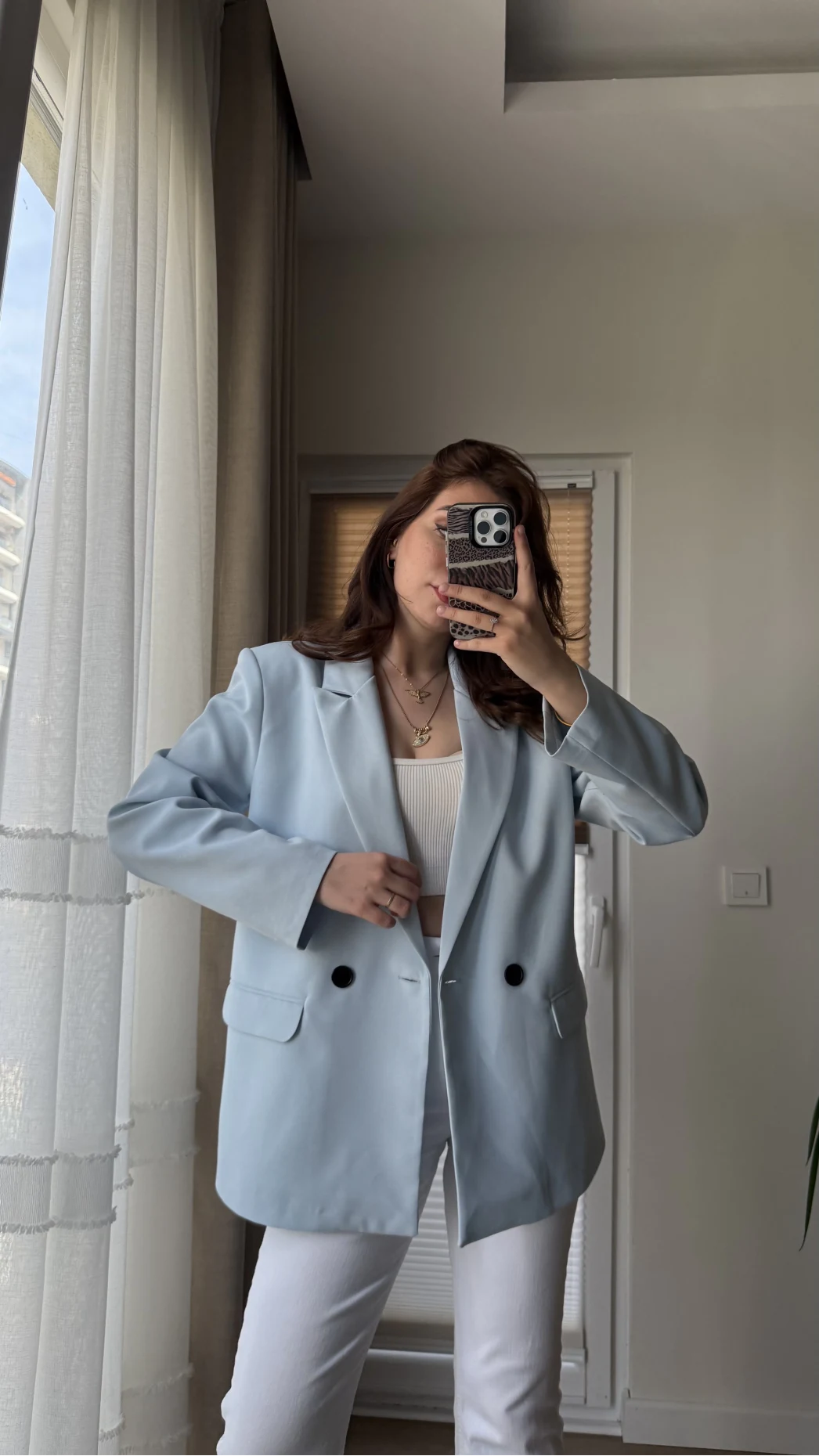 Astarlı Blazzer Ceket - Mavi