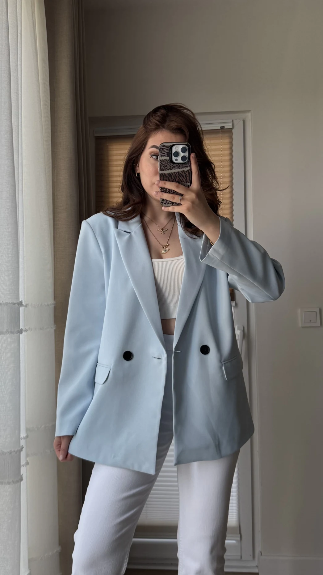 Astarlı Blazzer Ceket - Mavi