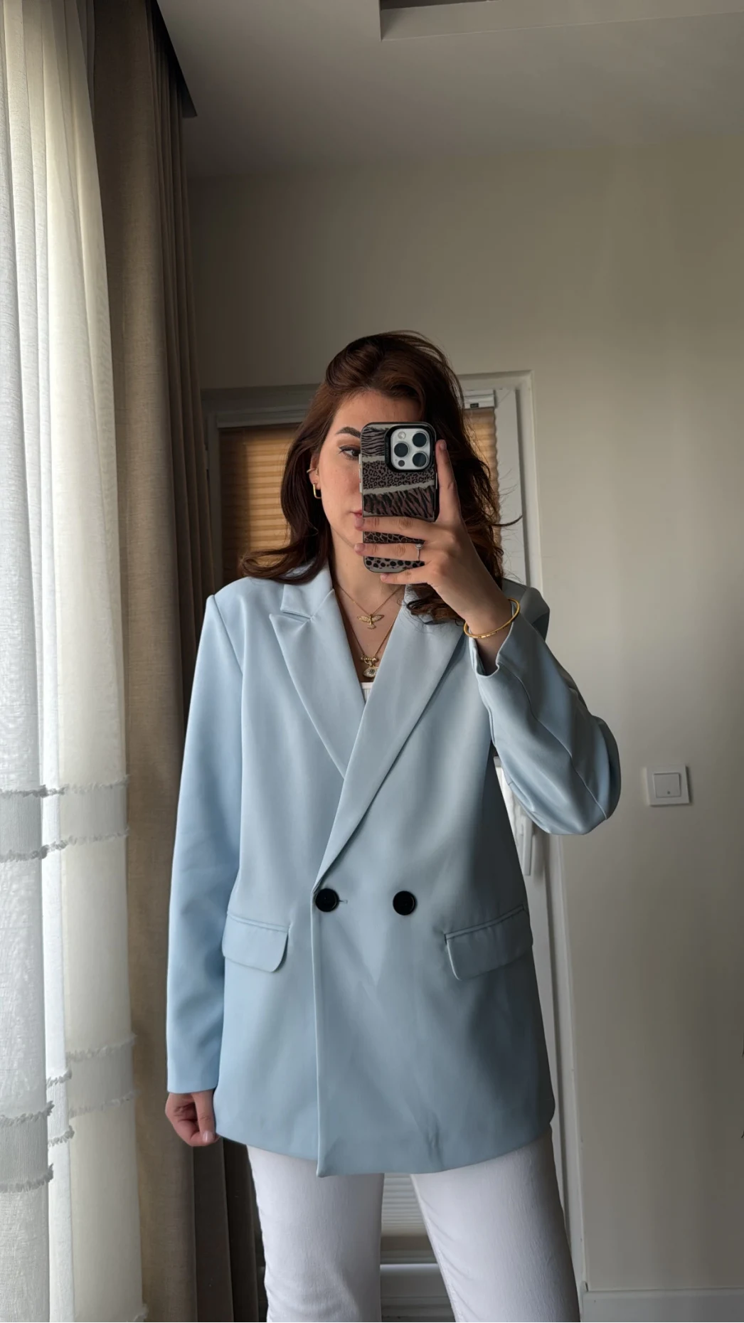 Astarlı Blazzer Ceket - Mavi