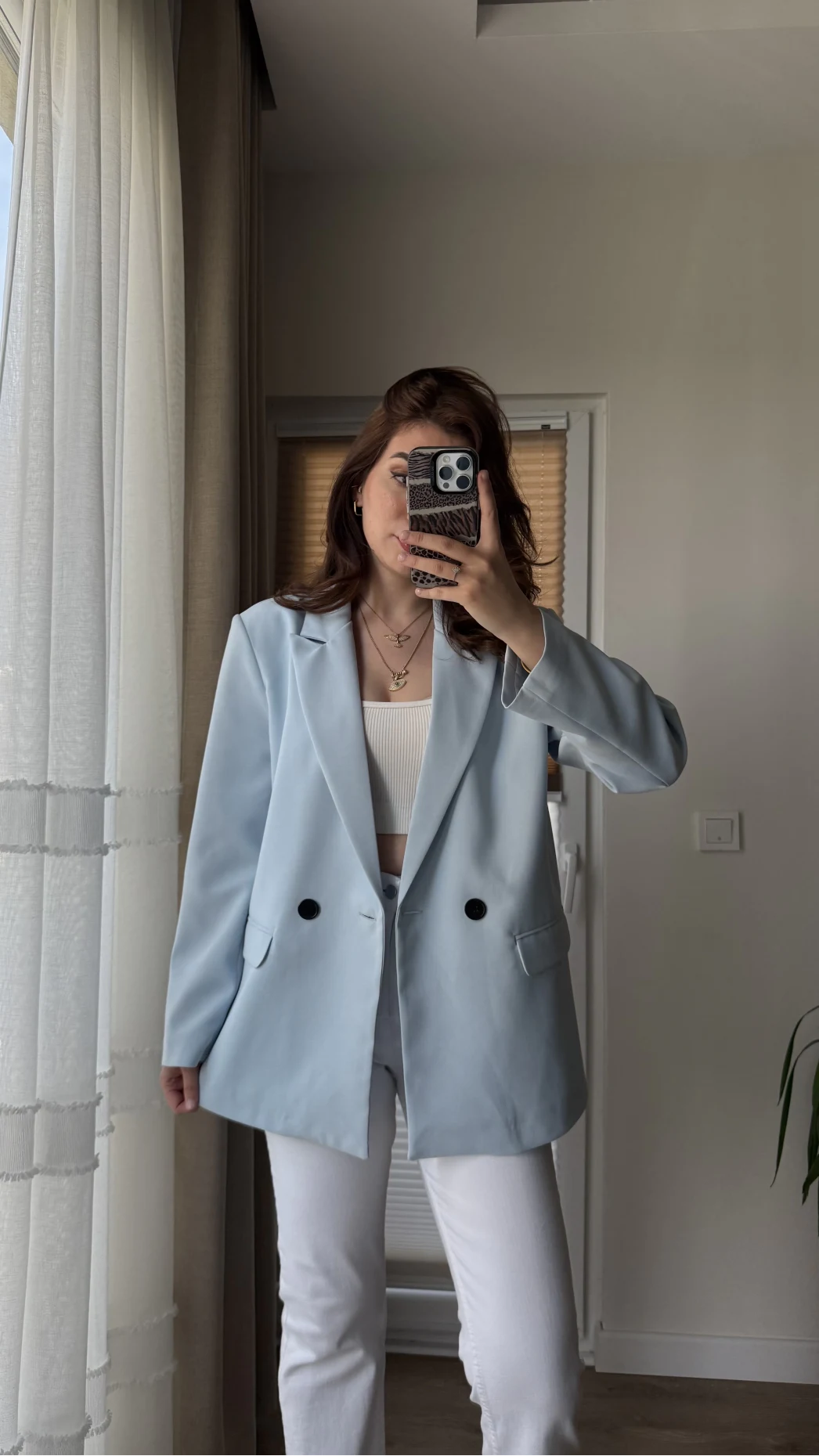 Astarlı Blazzer Ceket - Mavi