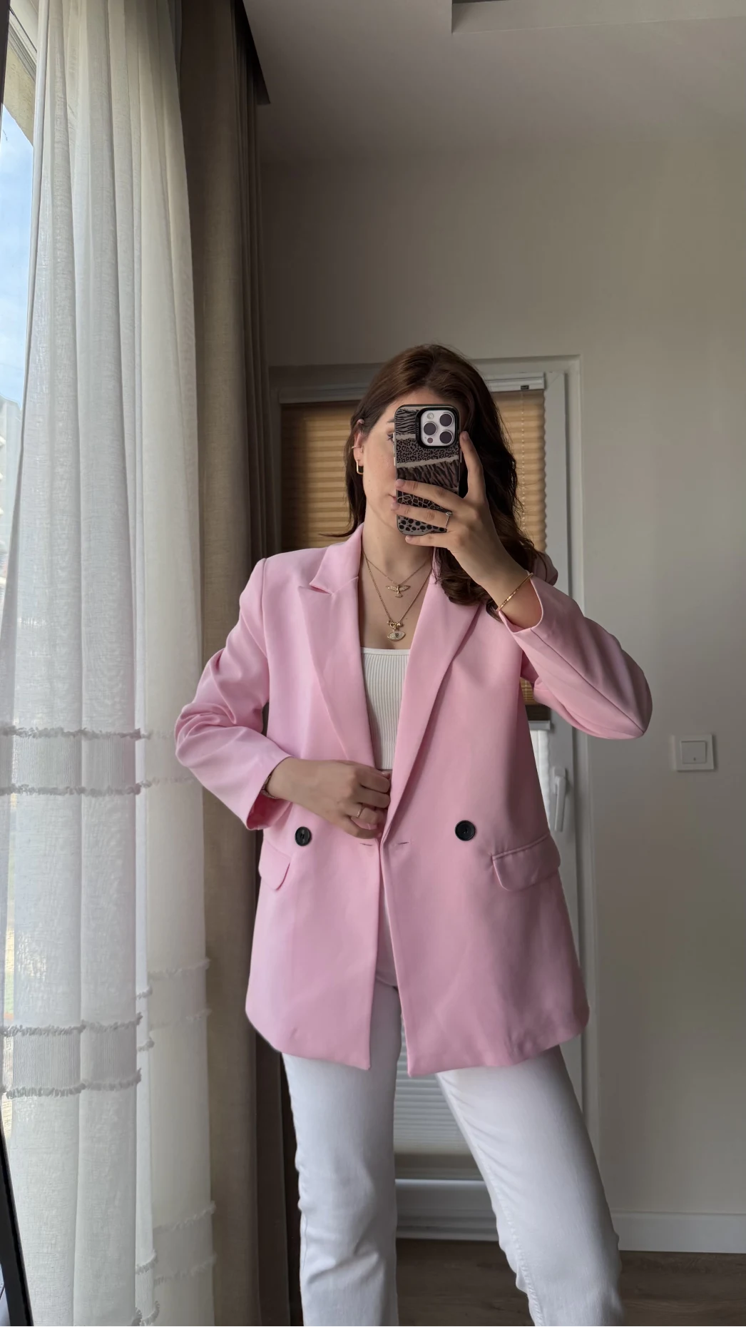 Astarlı Blazzer Ceket - Pembe