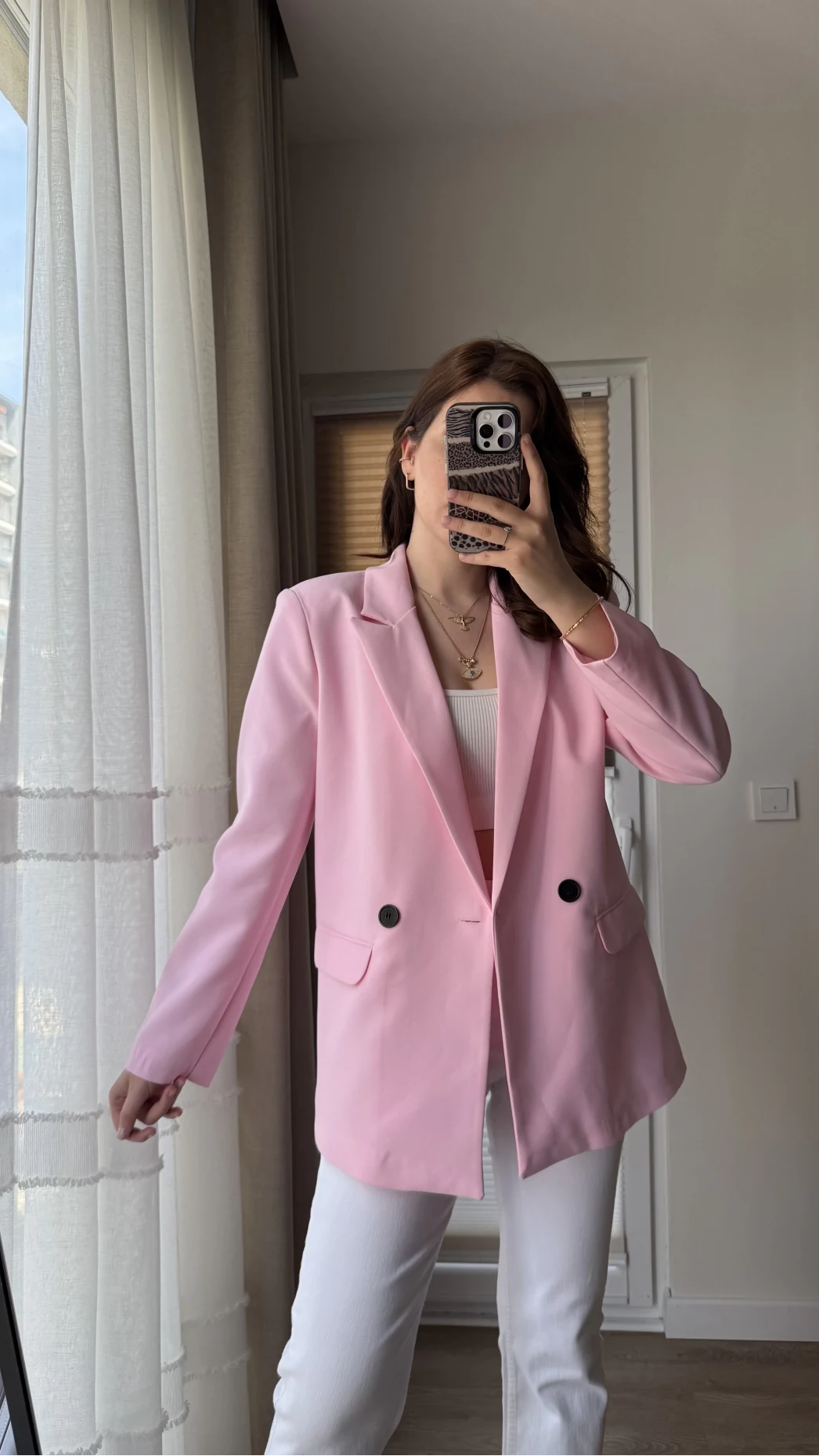 Astarlı Blazzer Ceket - Pembe