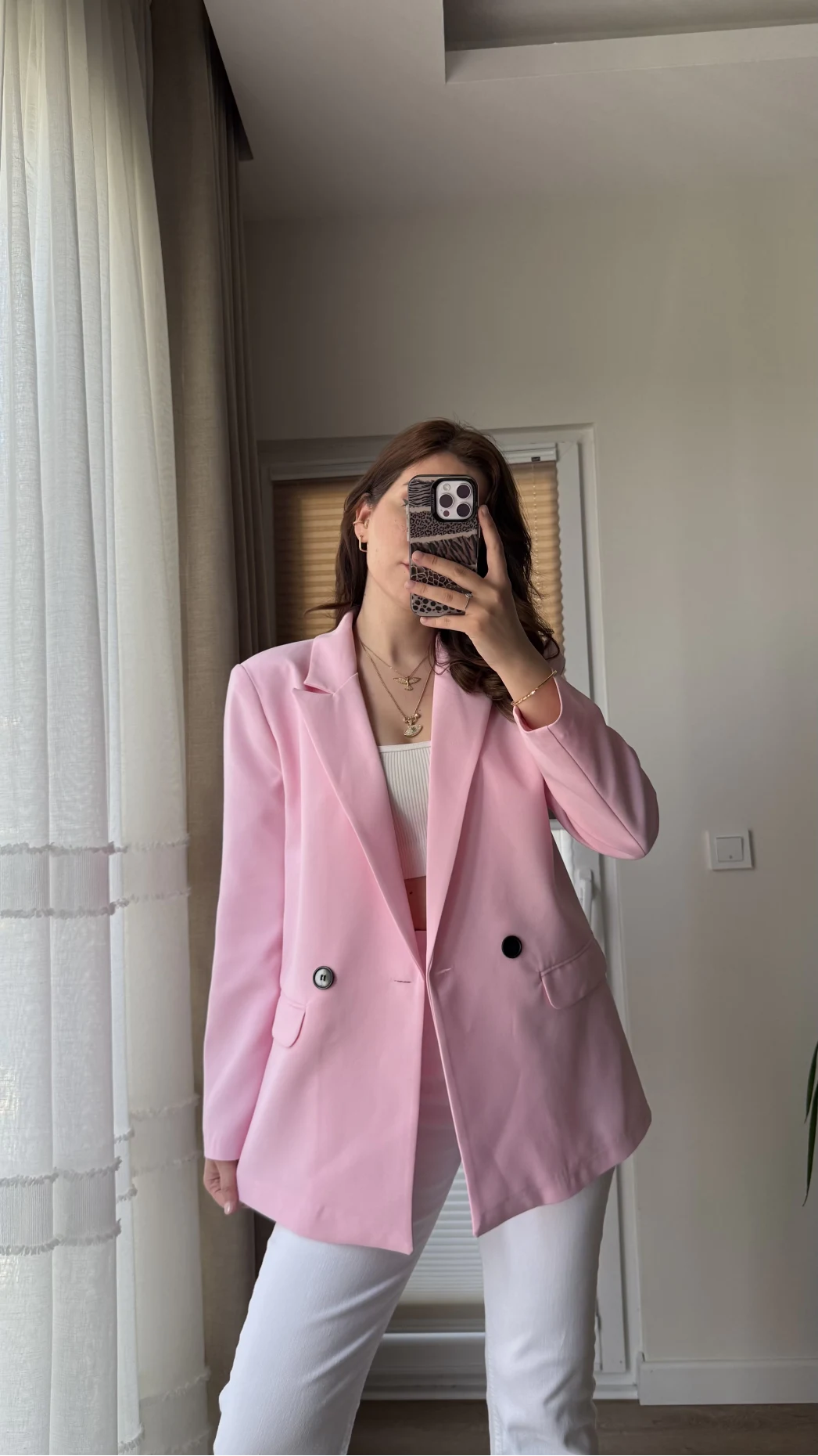 Astarlı Blazzer Ceket - Pembe