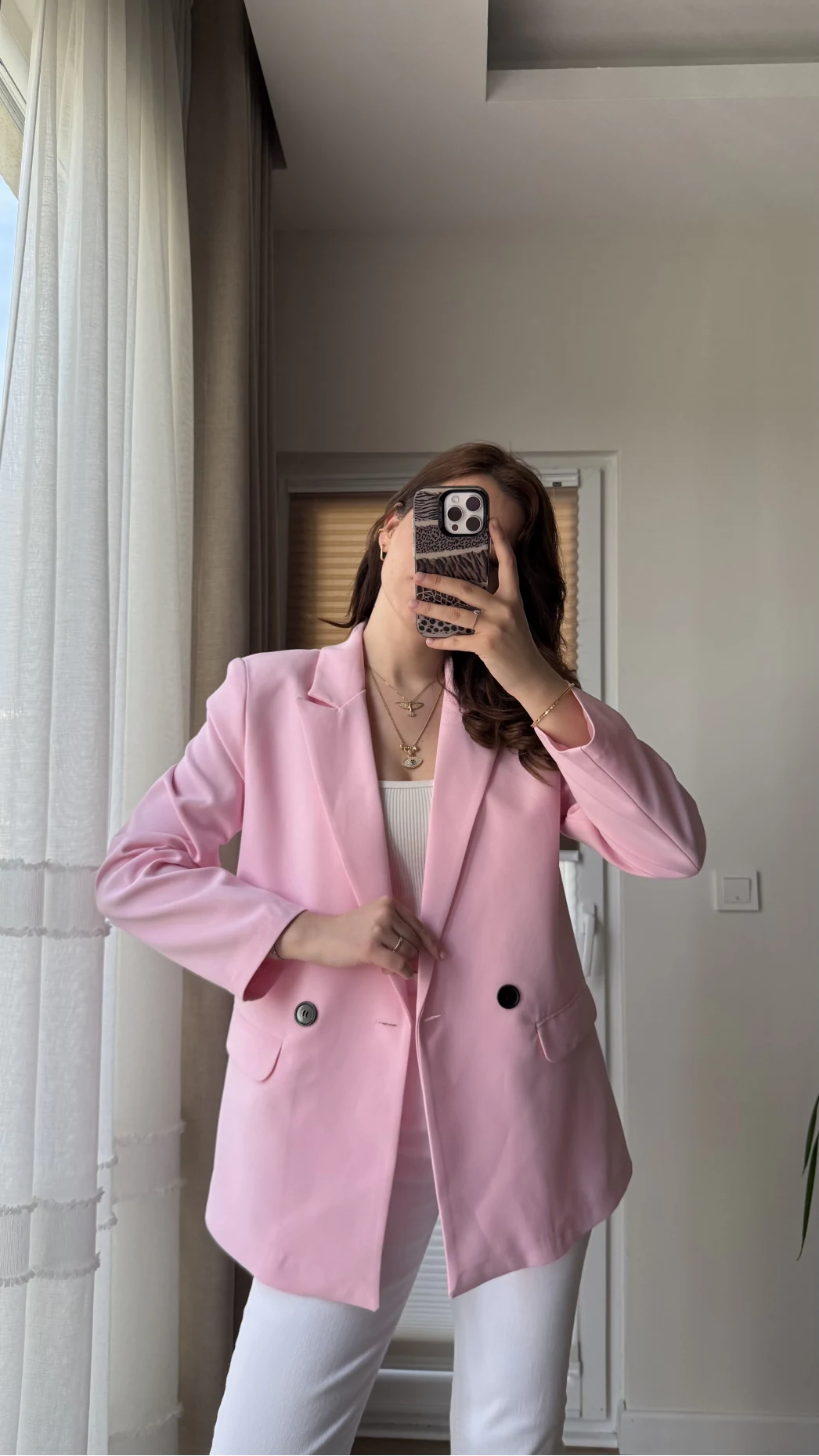 Astarlı Blazzer Ceket - Pembe