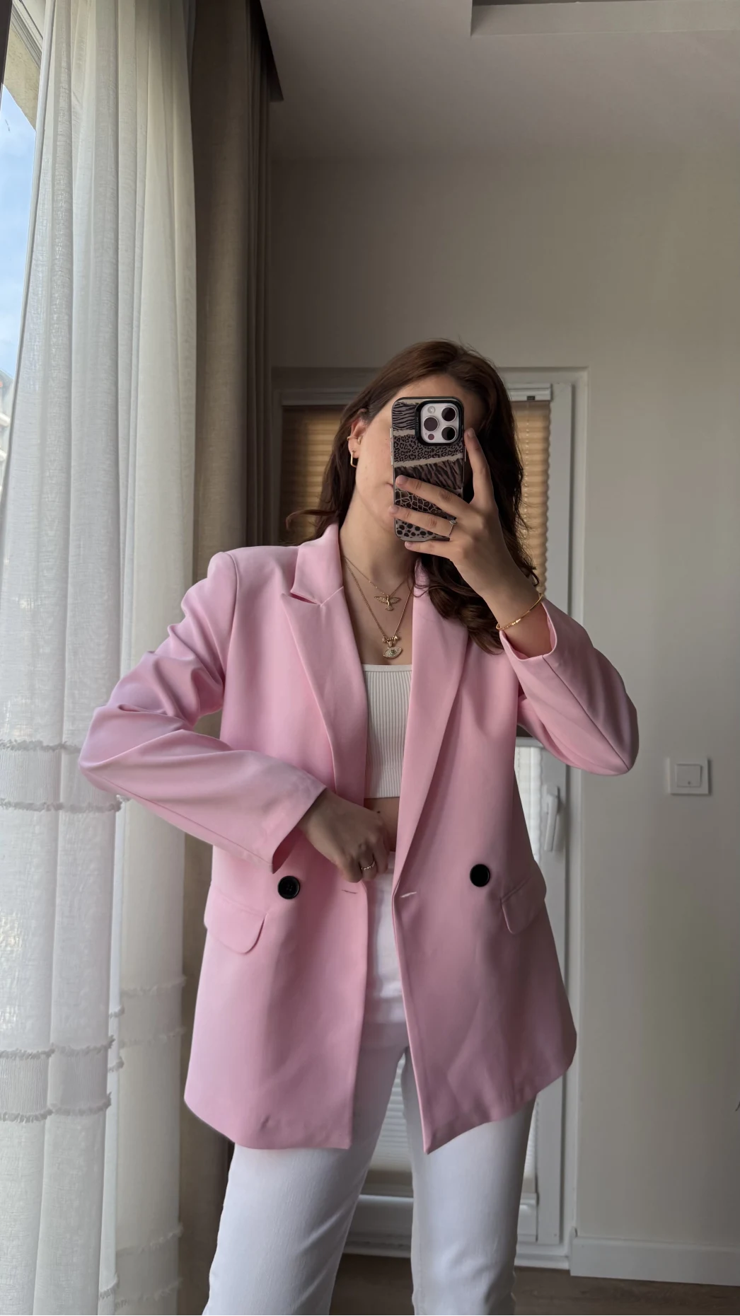 Astarlı Blazzer Ceket - Pembe