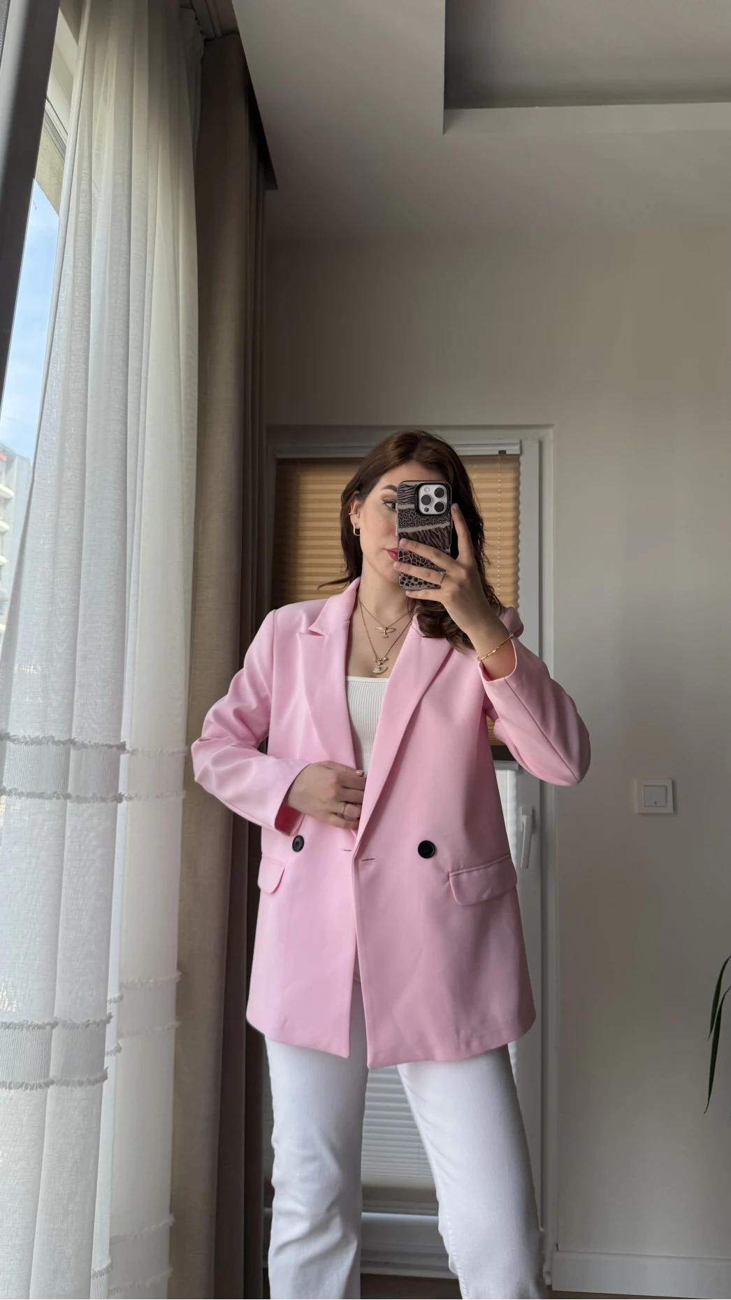 Astarlı Blazzer Ceket - Pembe