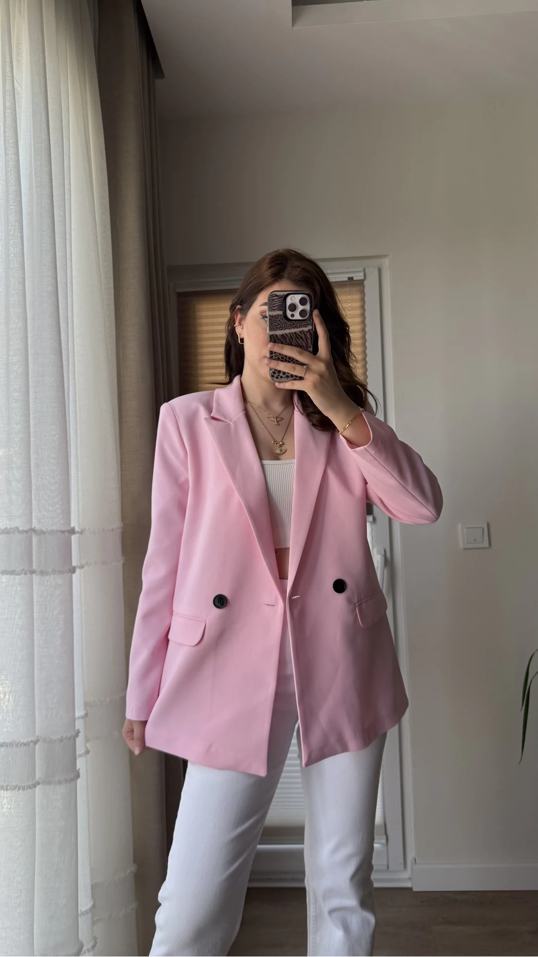 Astarlı Blazzer Ceket - Pembe