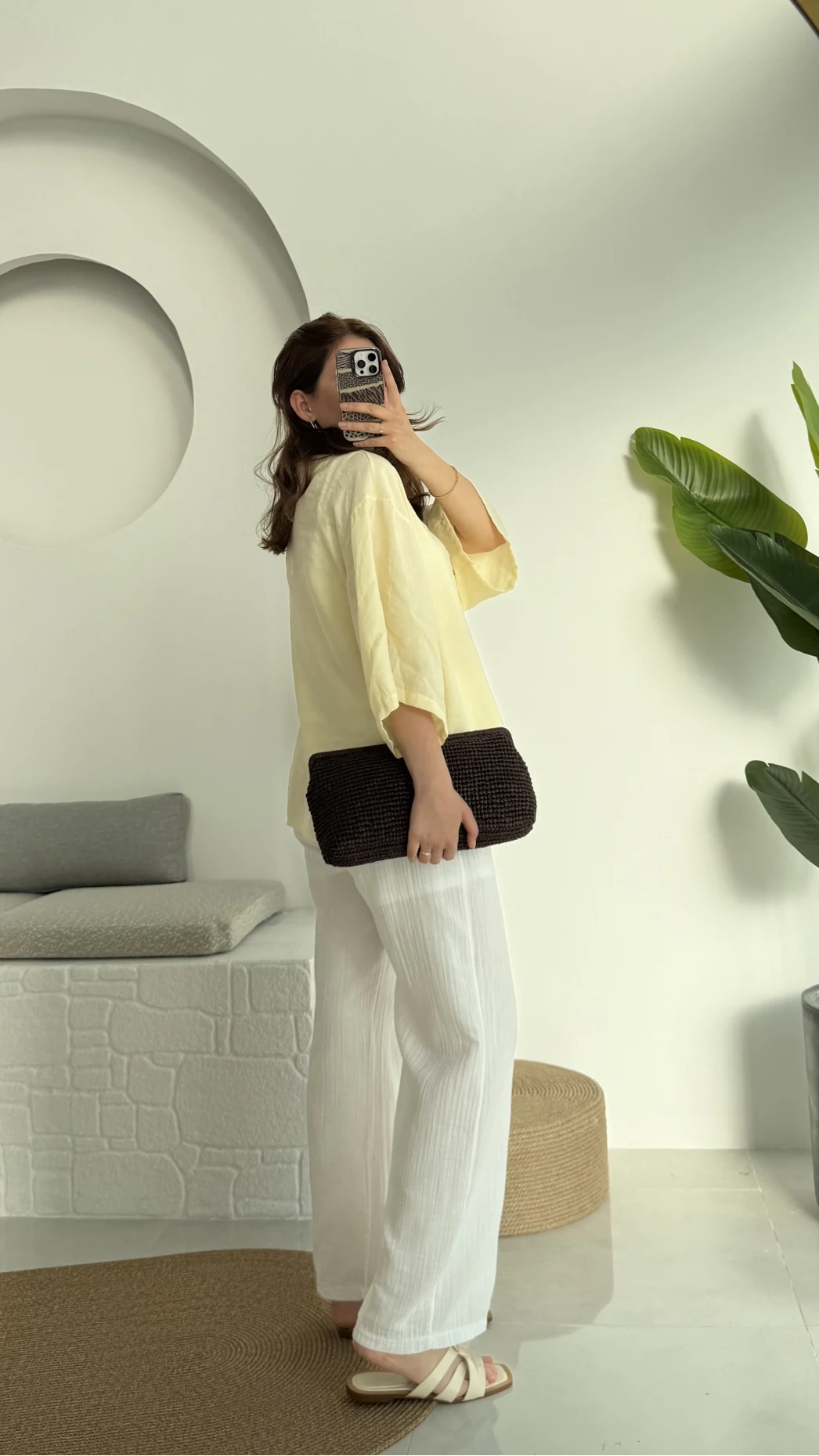 Önü Düğmeli Gömlek - Sarı