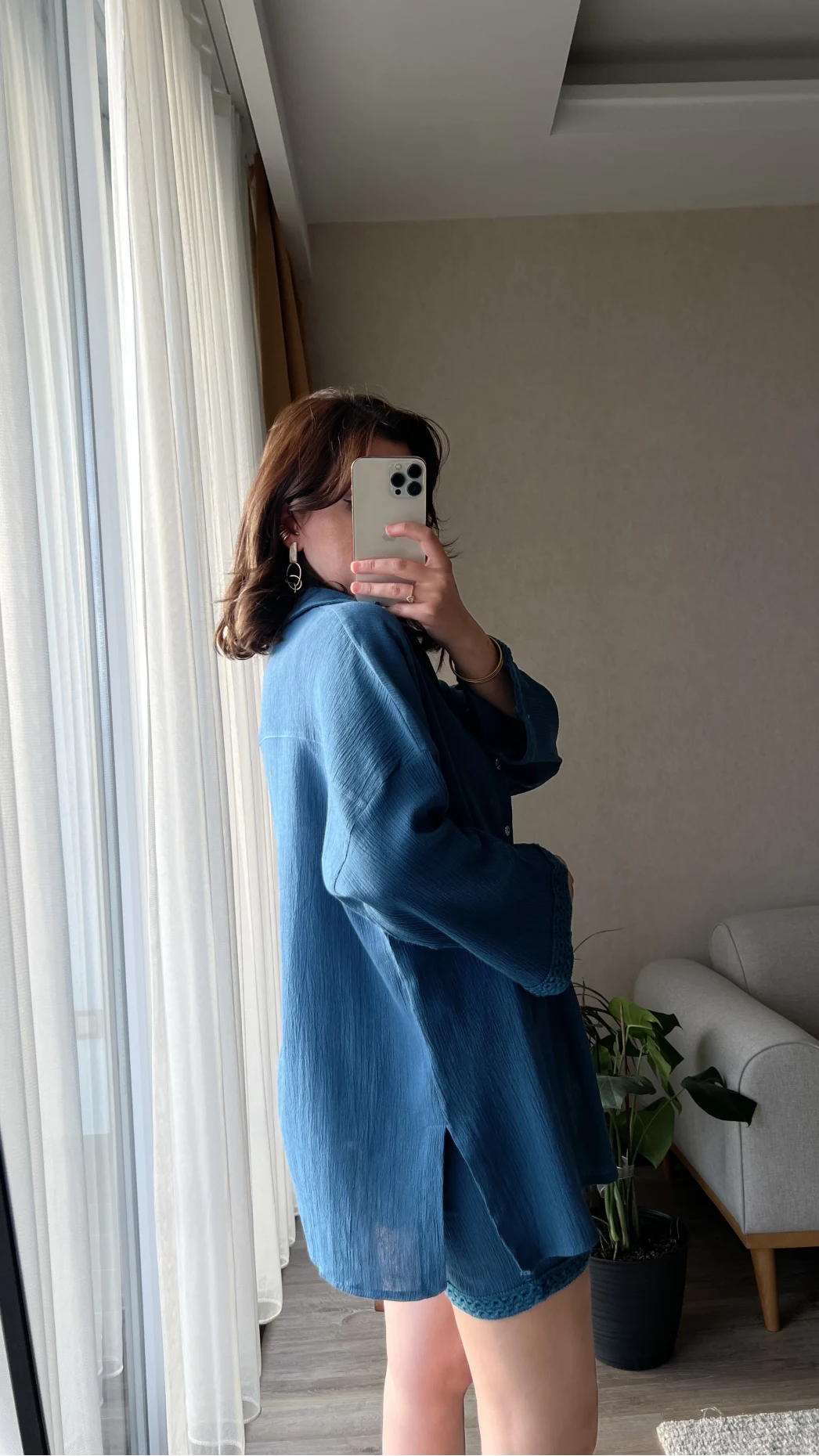 Örgü Model Kimono Şort Takım
