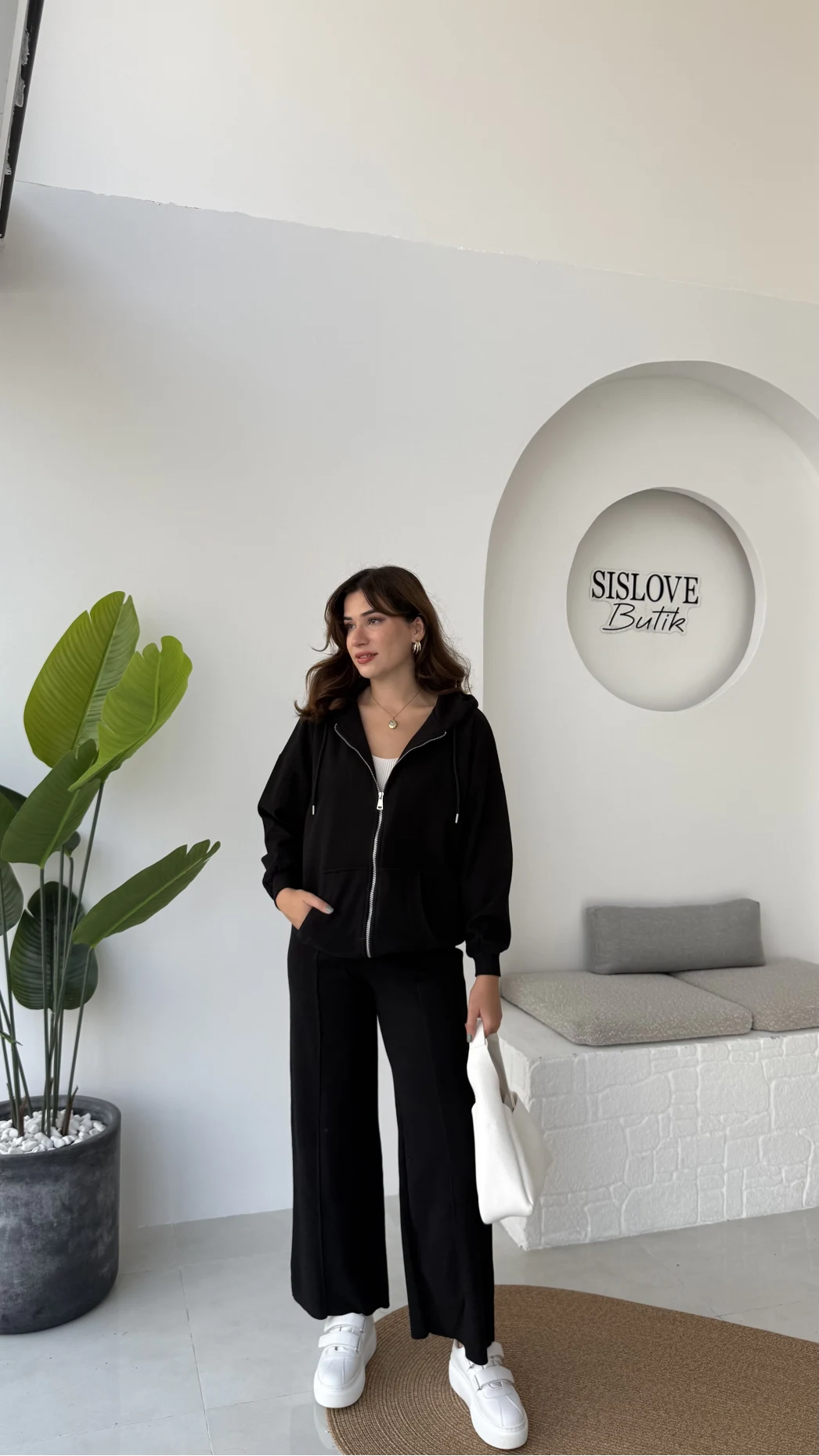 Oriana Ceket Pantolon Takım - Siyah - Kod: 7027-4028