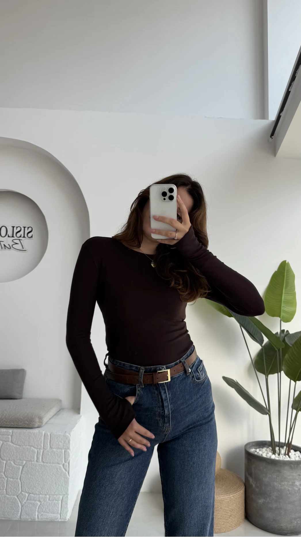 Oys Acı Kahve Parmak Geçmeli Body