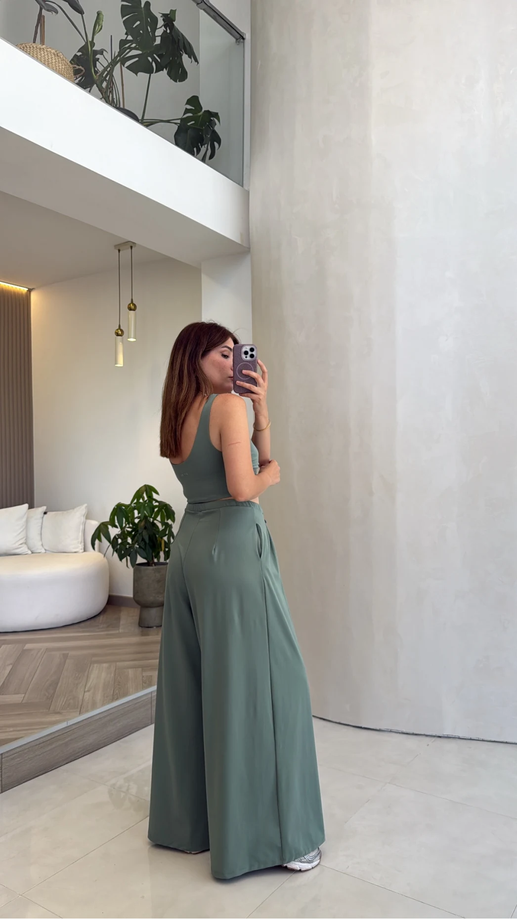 Oys Crop Takım - Yeşil - Kod: 4122
