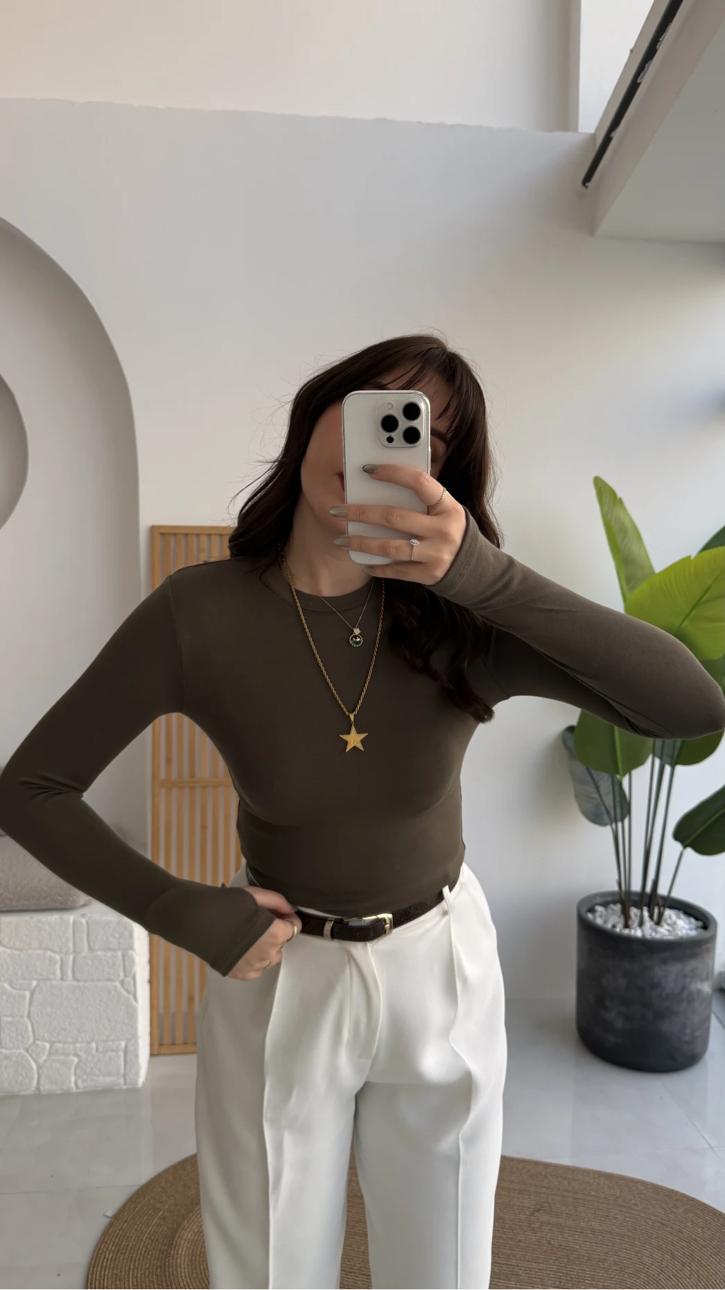 Oys Haki Parmak Geçmeli Body