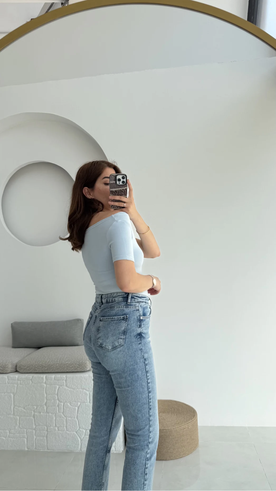Oys Kayık Yaka T-Shirt Bebe Mavisi