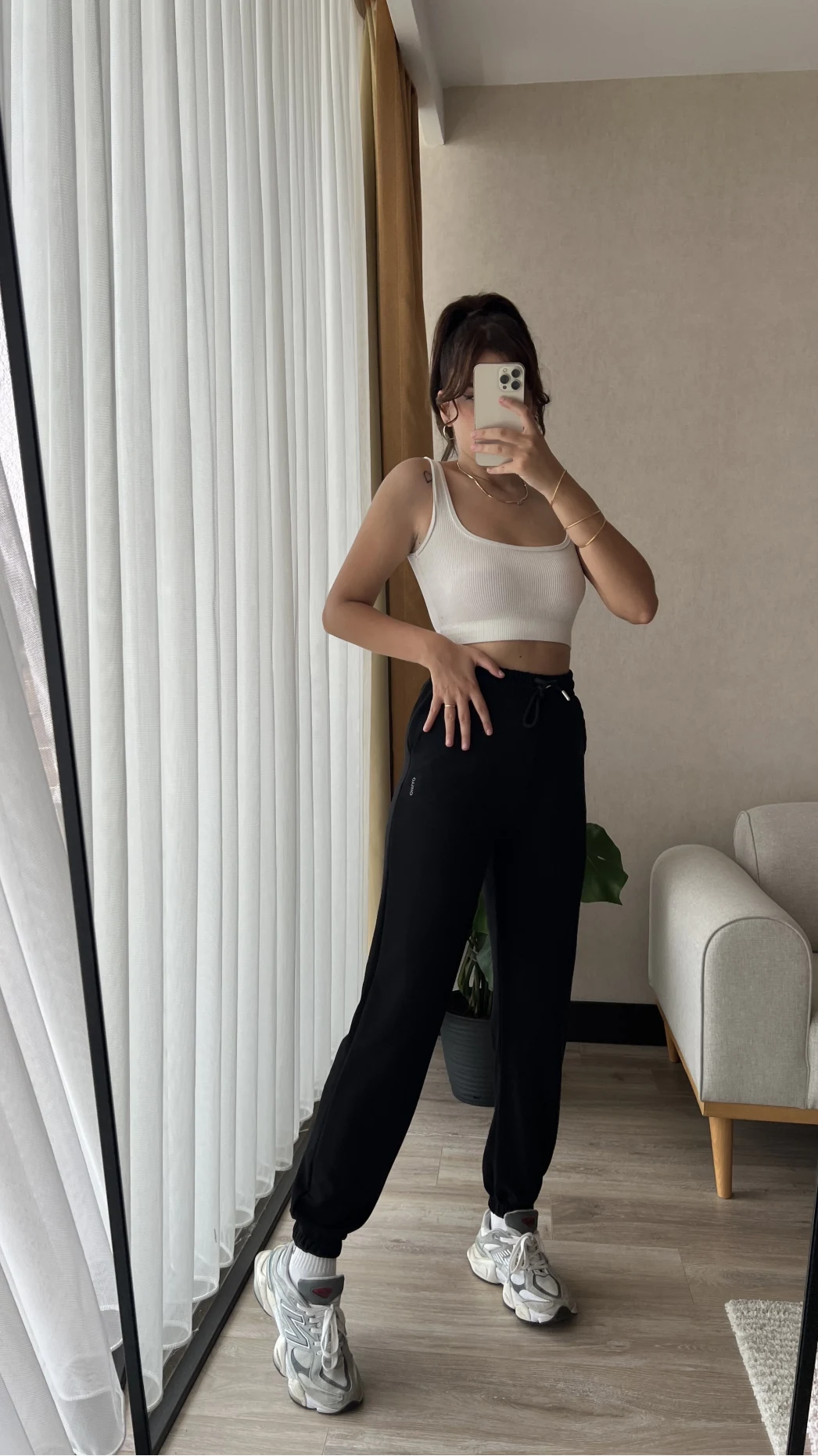 Oys Modal Siyah Eşofman Altı