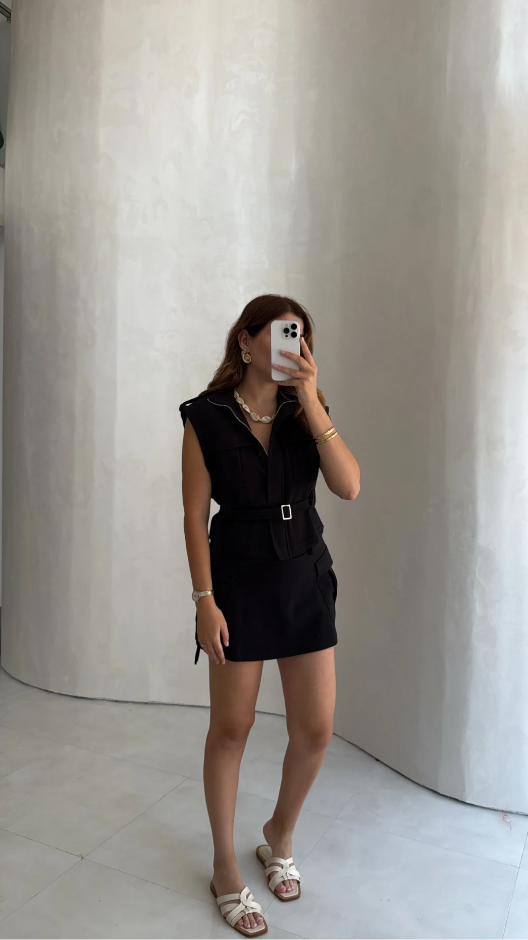 Oys Model Kemerli Yelek Takım - Siyah - Kod: 1042