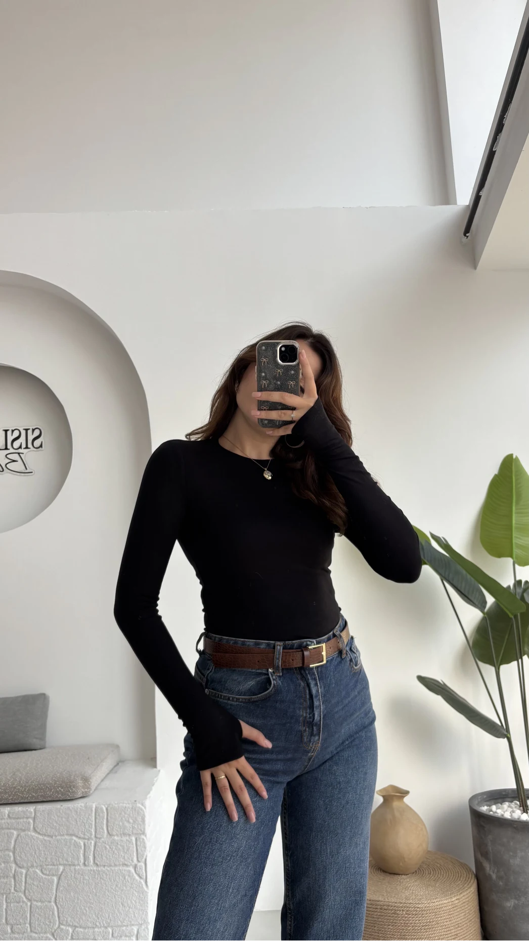 Oys Siyah Parmak Geçmeli Body