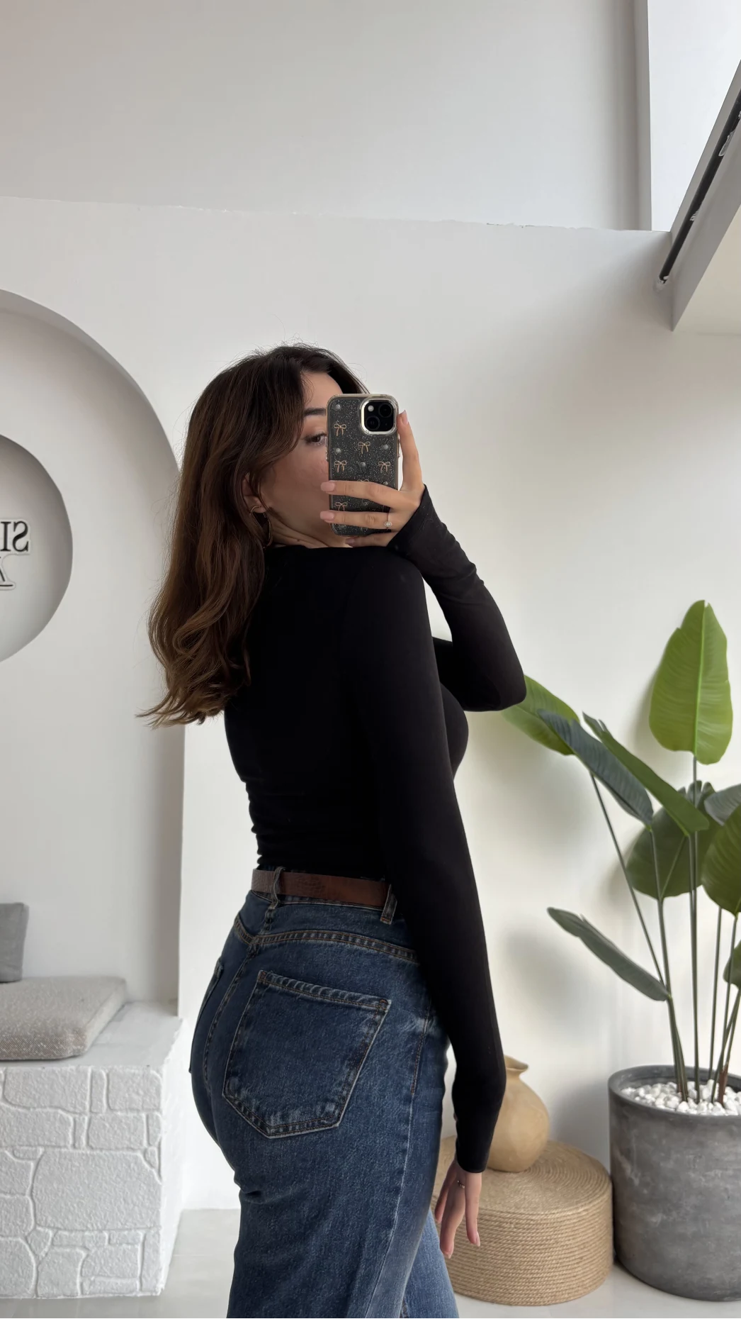 Oys Siyah Parmak Geçmeli Body
