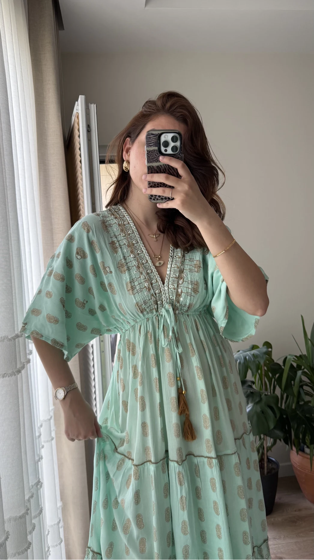 Özel Tasarım - Su Yeşili Elbise